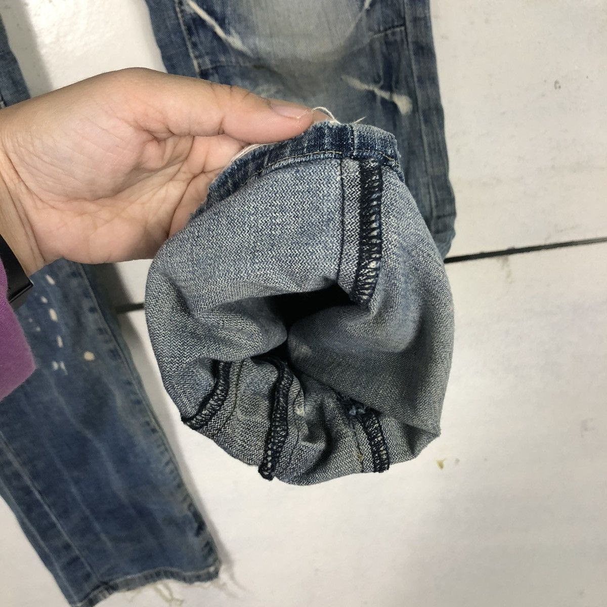 PPFM 🔥VINTAGE SKINNY DENIM JEANS PPFM BONDAGE PUNK DESIGN Size US 32 / EU 48 - 18 Thumbnail