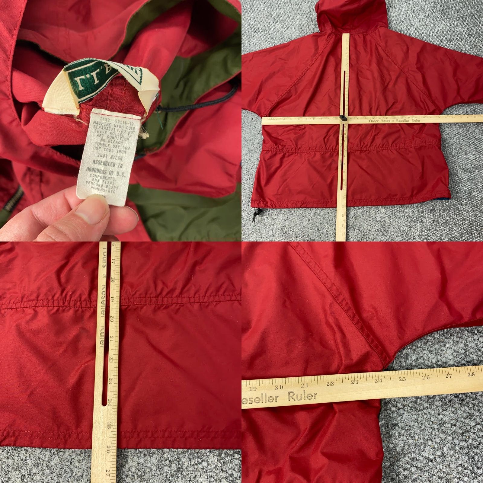 Vintage VINTAGE L.L. Bean Windbreaker Jacket Women’s Large Red Aztec Pattern 90s Casual Fall Spring Size L / US 10 / IT 46 - 8 Thumbnail