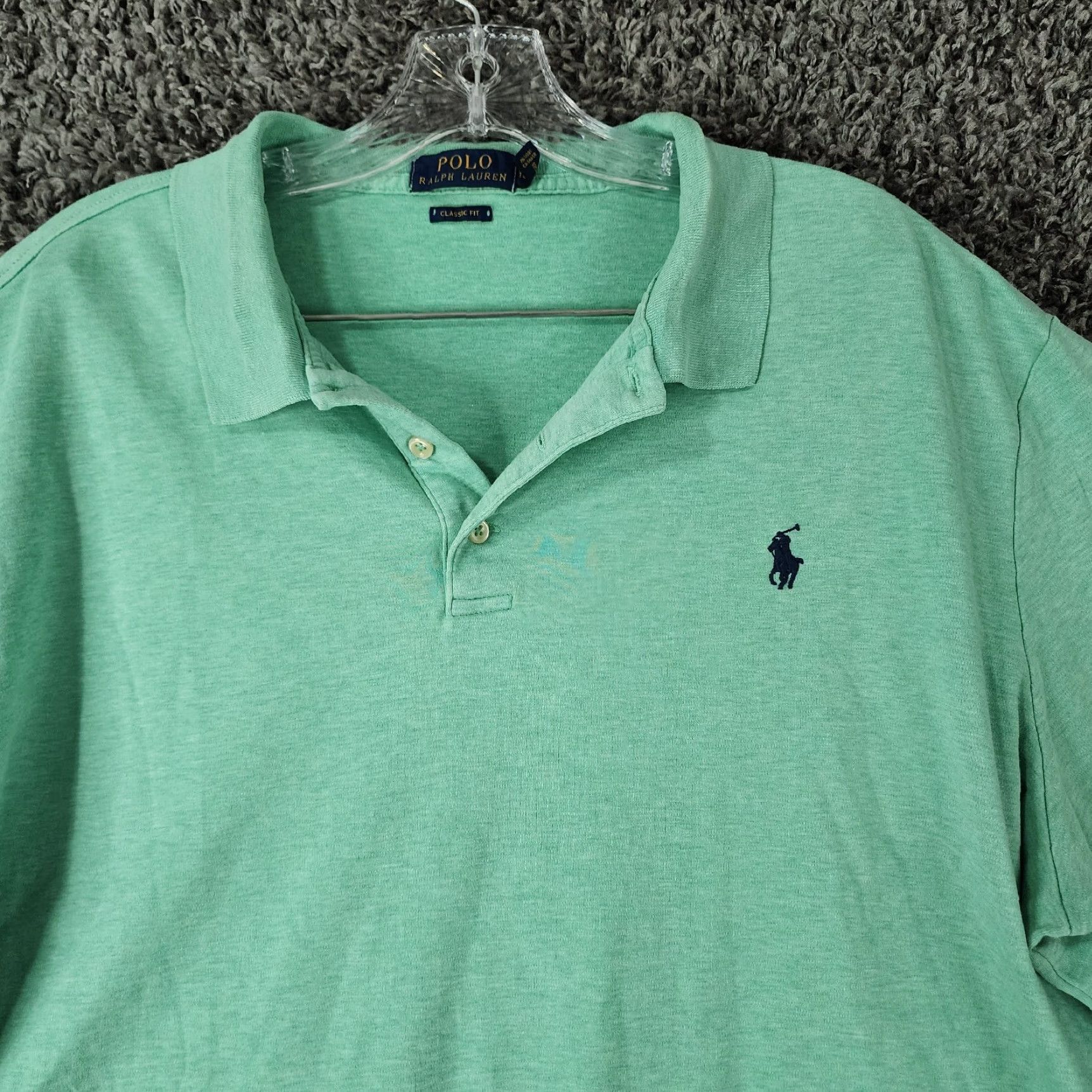 Polo Ralph Lauren Polo Ralph Lauren Men's Classic Fit Short Sleeve Polo Shirt Size XL Green Teal Size US XL / EU 56 / 4 - 3 Thumbnail