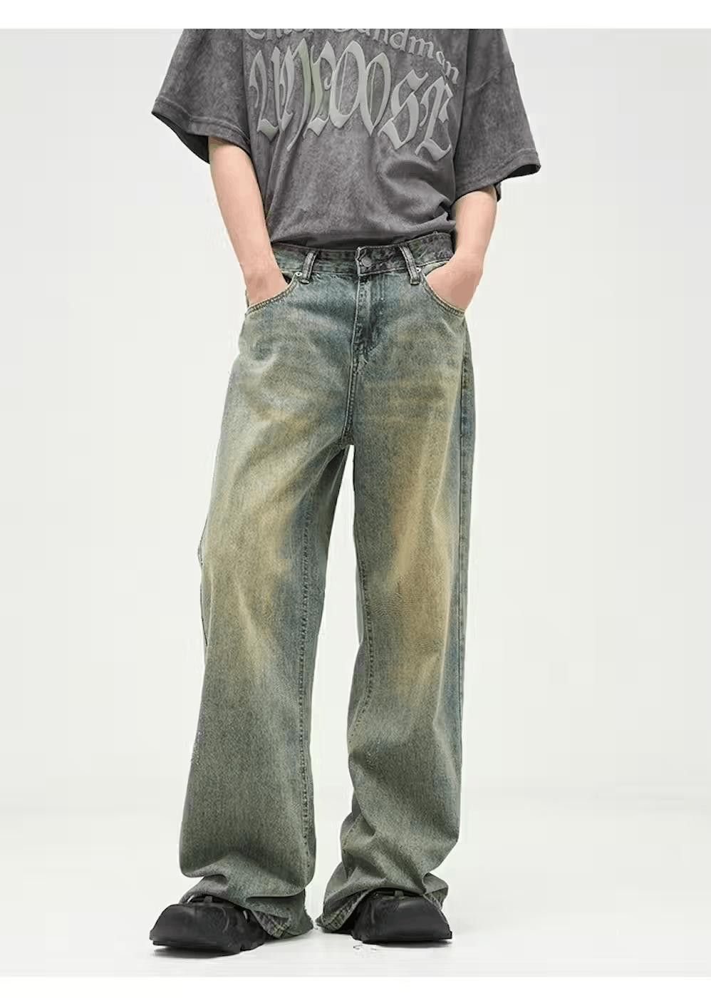Jean Blue Washed Denim Jeans Size US 30 / EU 46 - 4 Thumbnail