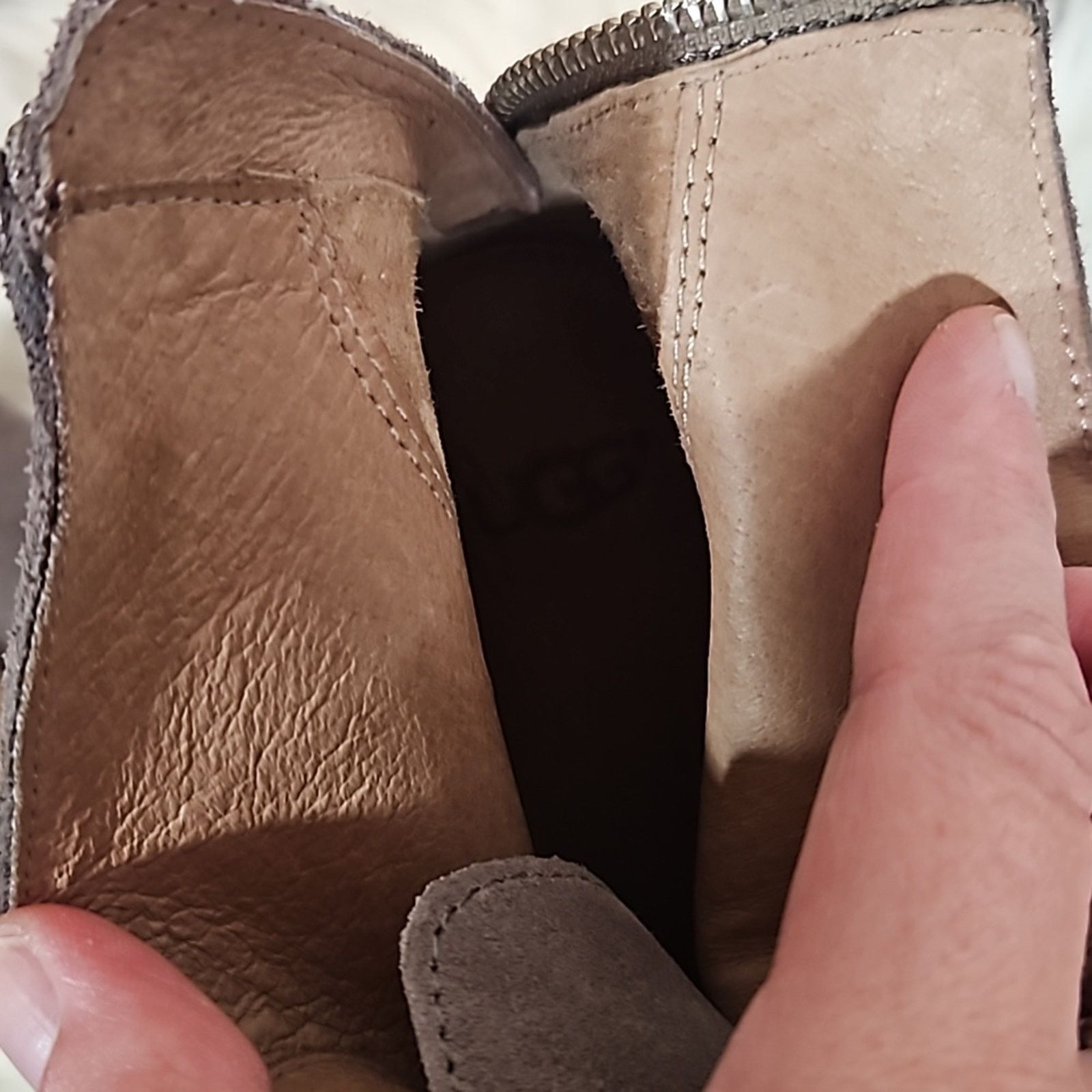 Ugg UGG Women's Grey Suede Corin Ankle Bootie with Fringe Bow Size US 8 / IT 38 - 8 Thumbnail