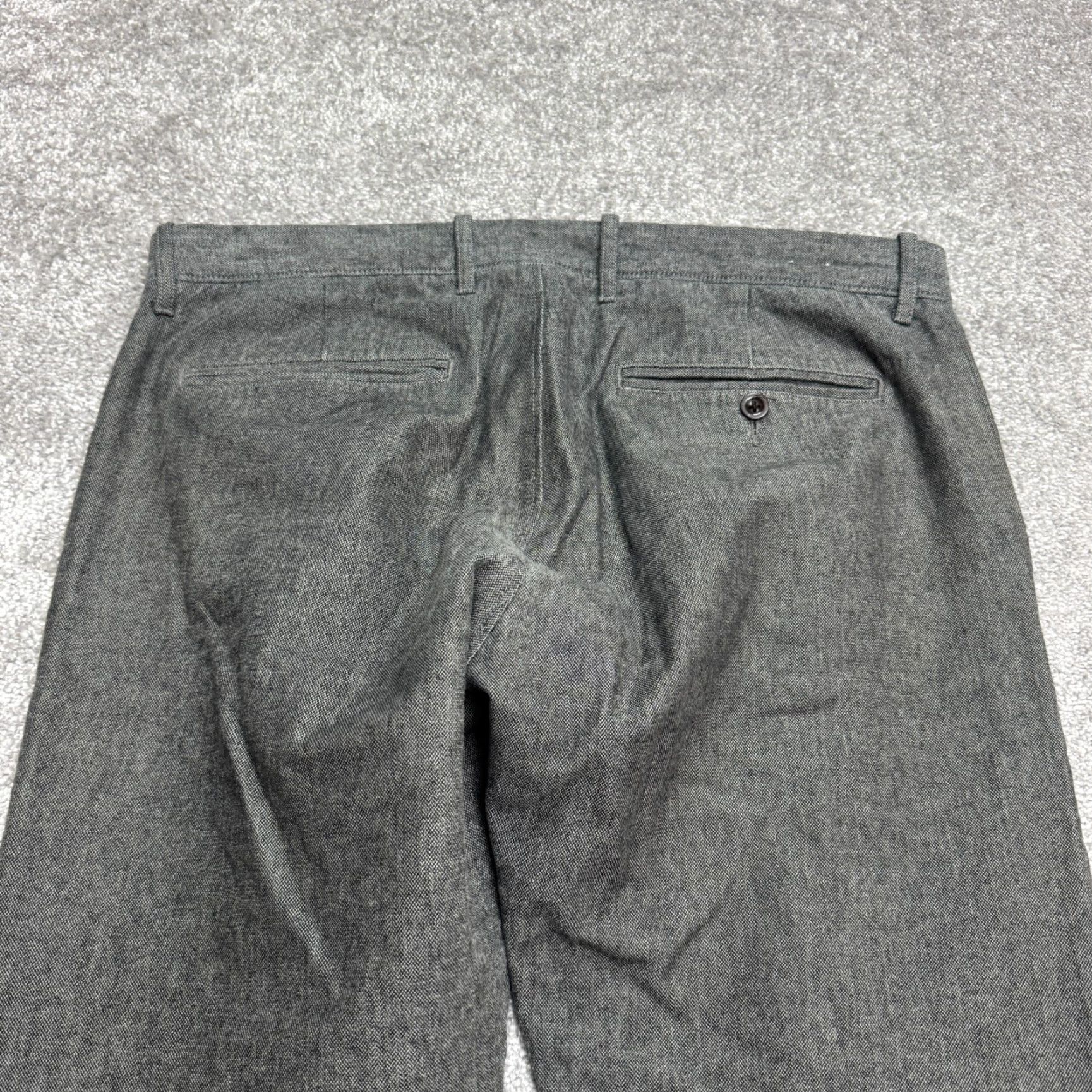 J.Crew J.Crew 484 Slim Fit Stretch Chino Pants Men 34x34 Gray Cotton Straight Preppy Size US 34 / EU 50 - 4 Thumbnail
