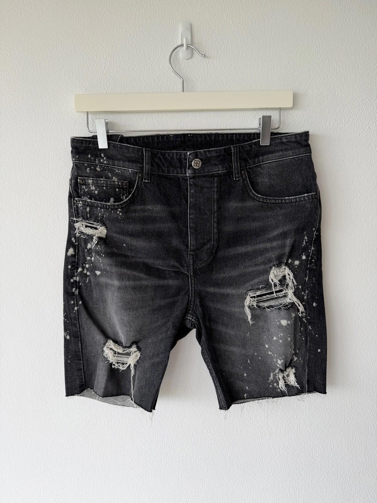 Ksubi new Ksubi mens denim shorts chopper grey black trashed 32 Size US 32 / EU 48 - 1 Thumbnail
