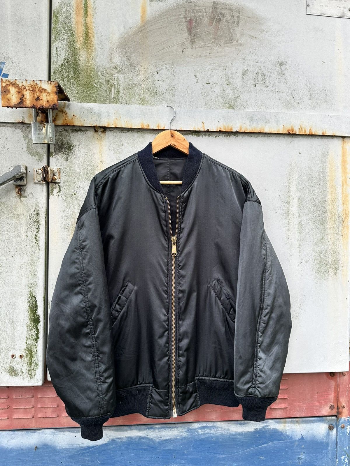 Vintage 👹Vintage Bat-Su Reversible Bomber Jacket Size US L / EU 52-54 / 3 - 6 Thumbnail