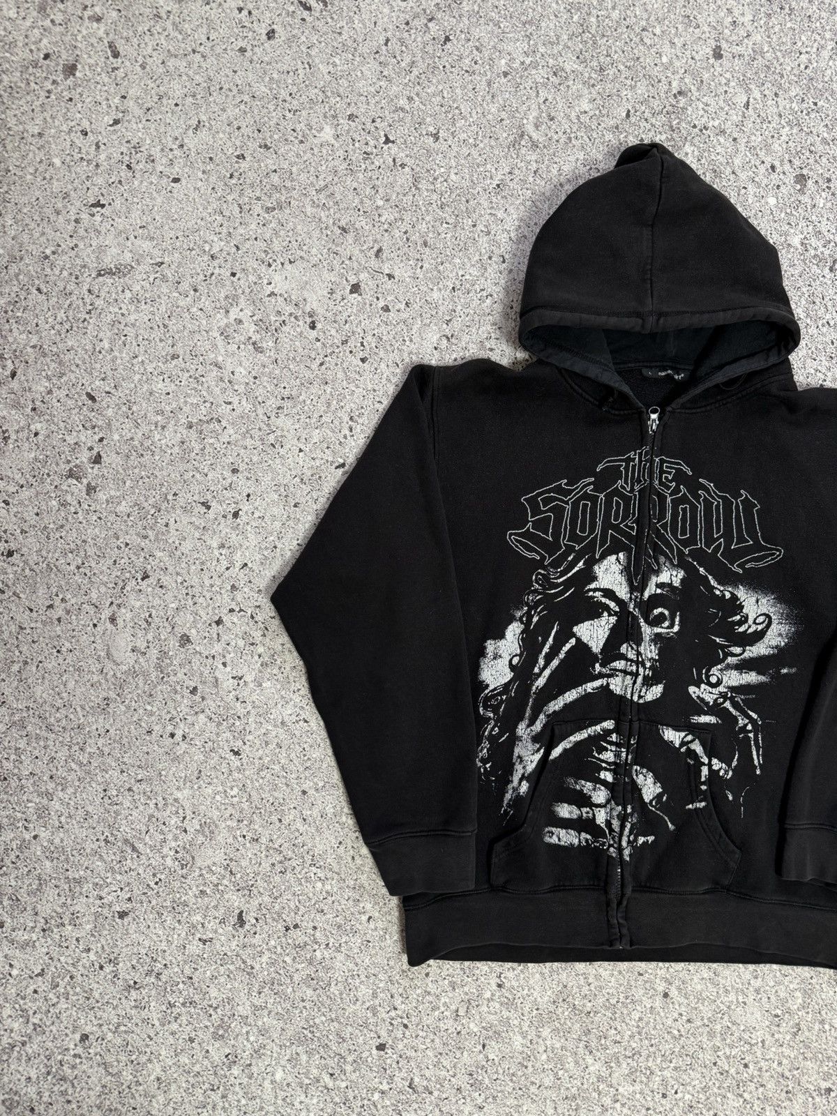 Band Tees × Vintage Vintage 1990’s The Sorrow Black Metal Rock Band Zip Hoodie Size US L / EU 52-54 / 3 - 3 Thumbnail