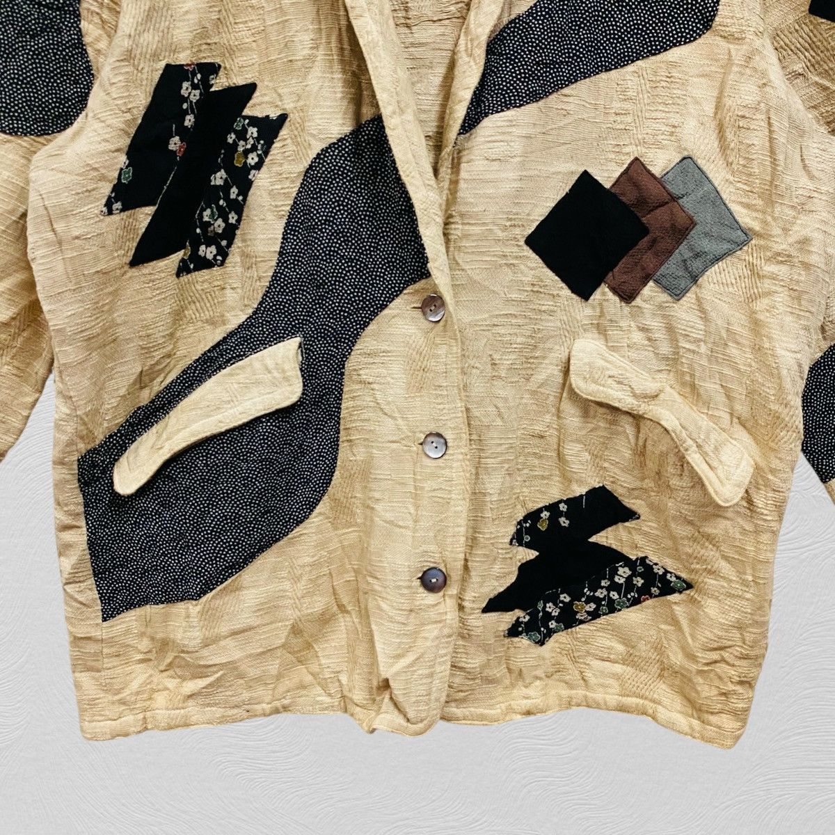 Kapital Kapital inspired! Nice design blazer patchwork japan brand Size 48L - 4 Thumbnail