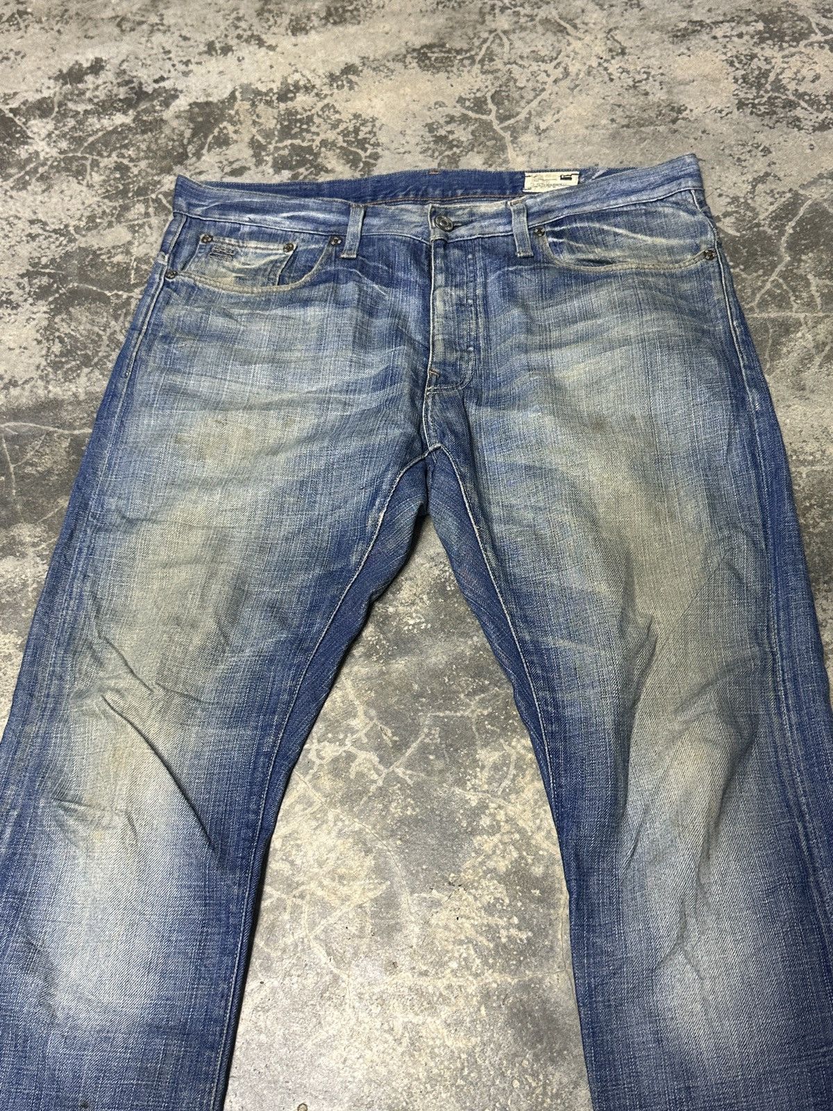 G-Star Distressed G Star Raw 3301 Denim Size US 38 / EU 54 - 2 Thumbnail