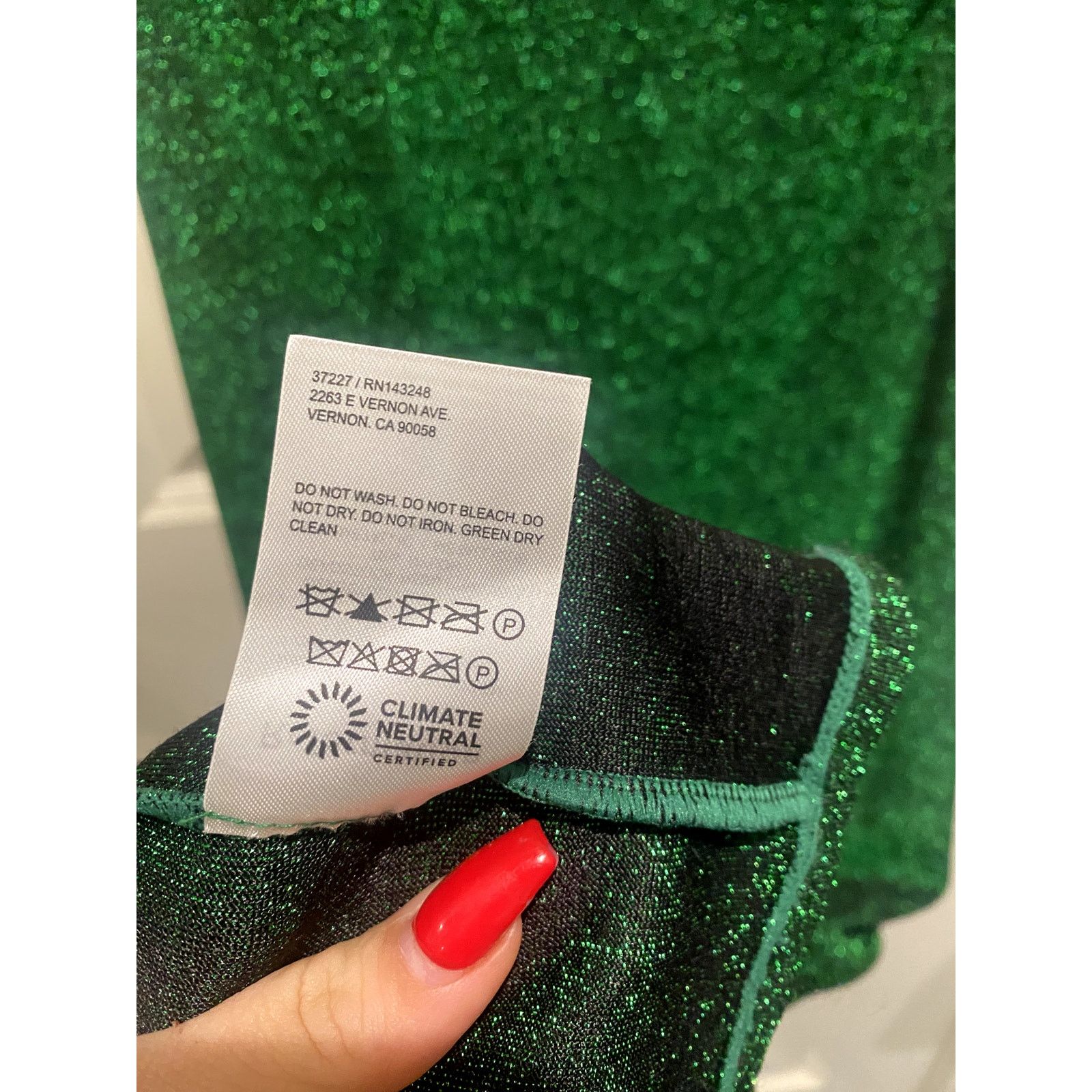 Reformation Reformation Argentia Knit Dress Green Emerald Sparkles XL Size XL / US 12-14 / IT 48-50 - 6 Thumbnail