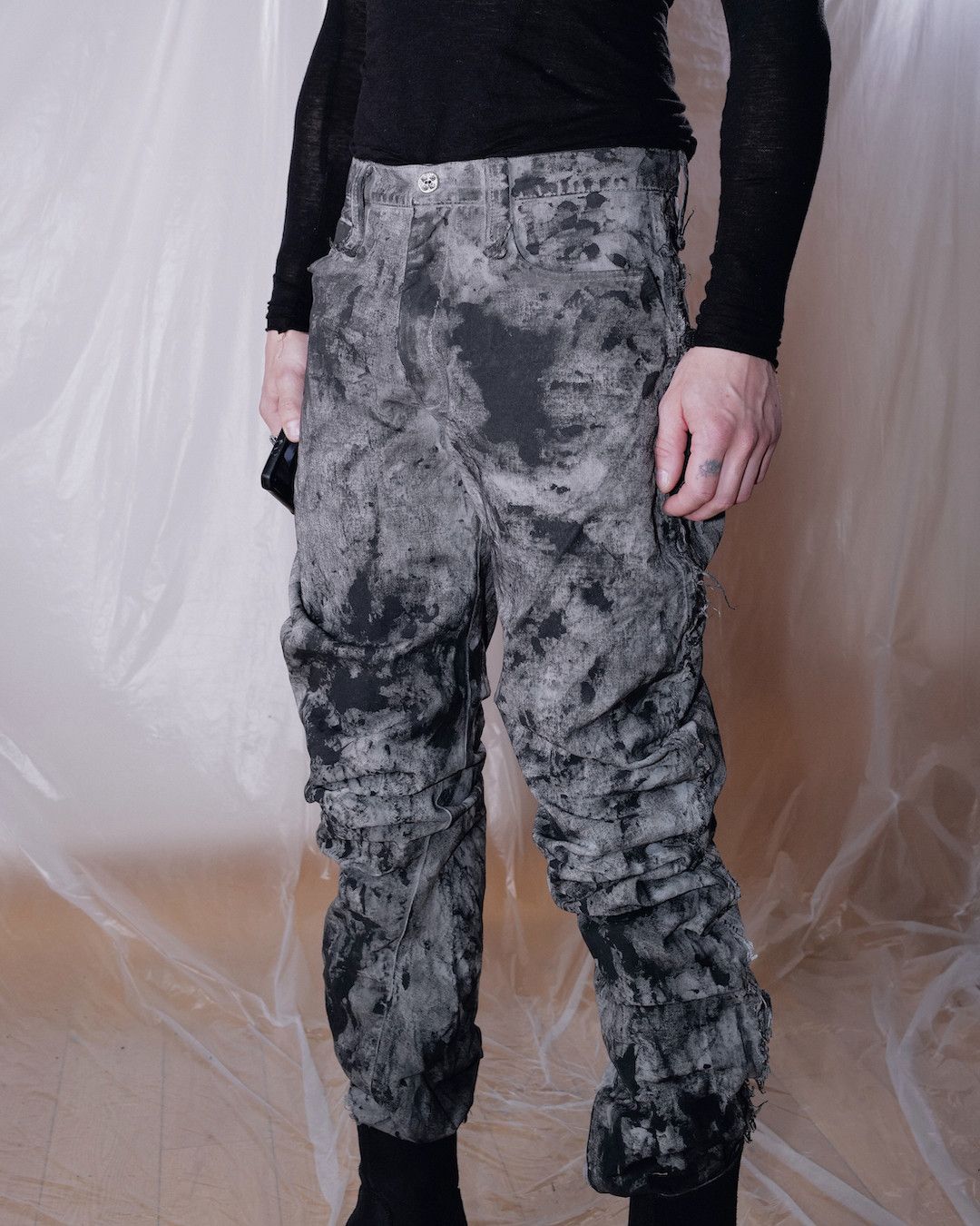 Other J CUT RUBBERED DENIM PANTS Size US 30 / EU 46 - 11 Thumbnail