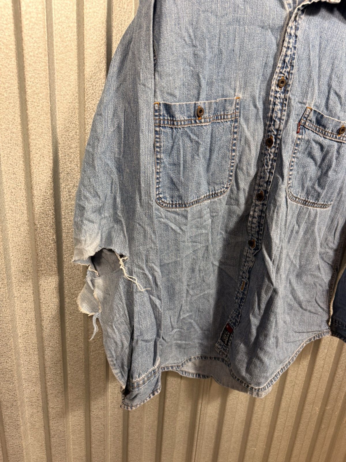 Levi's Vintage Distressed Levis Denim Western Button Up Shirt Size US XL / EU 56 / 4 - 5 Thumbnail