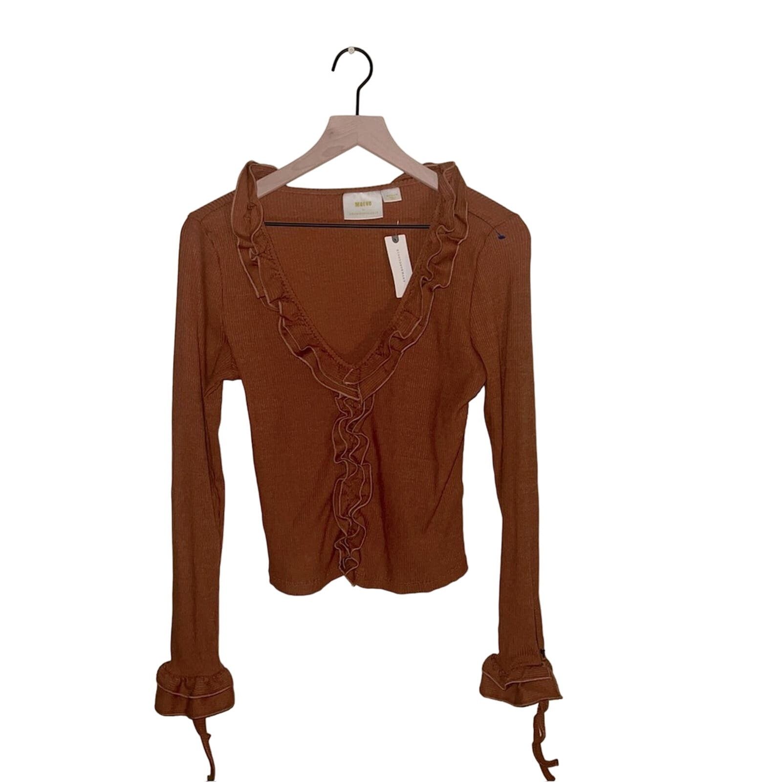 Anthropologie NWT ANTHROPOLOGIE MAEVE ruffle detail blouse M Size M / US 6-8 / IT 42-44 - 1 Thumbnail