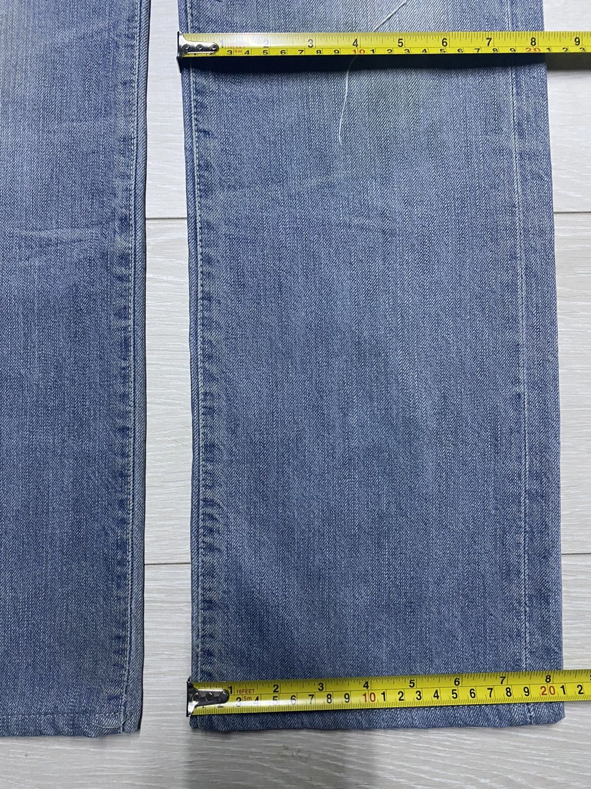 AG Adriano Goldschmied Vtg Ag Adriano Goldschmied Straight Leg DistressedJeans Size US 32 / EU 48 - 18 Thumbnail