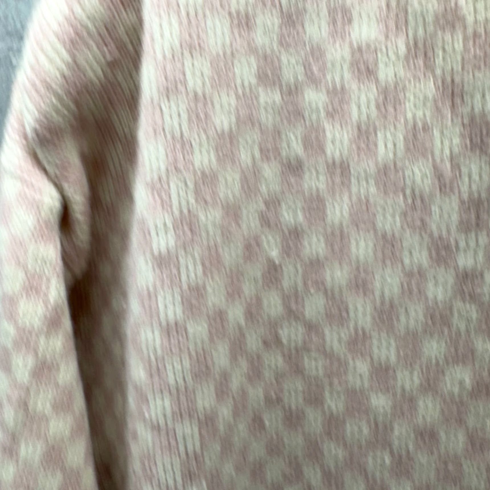 Pinko VINTAGE Mass Transit Cardigan Womens Medium Pink Wool Acrylic Checker Sweater Size M / US 6-8 / IT 42-44 - 7 Thumbnail