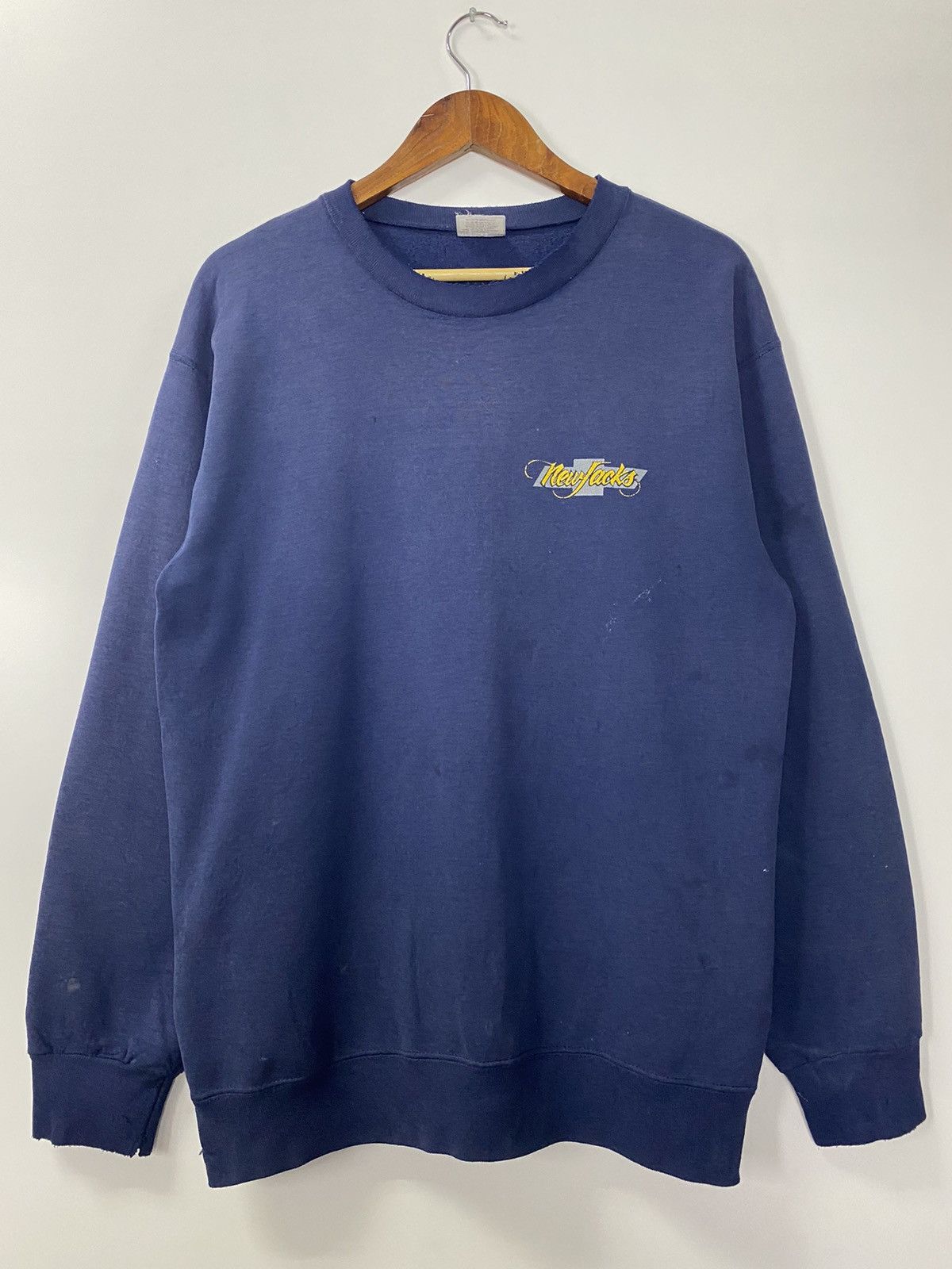 Vintage Vintage 90s Newfucks Sweatshirt Size US L / EU 52-54 / 3 - 4 Thumbnail