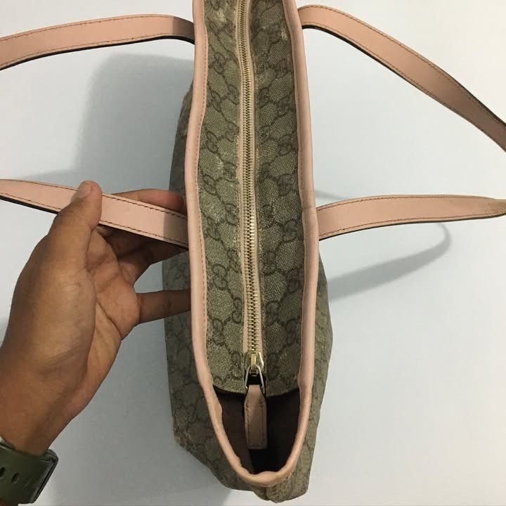 Gucci Gucci GG Supreme Canvas Leather Totebag Authentic Size ONE SIZE - 13 Thumbnail
