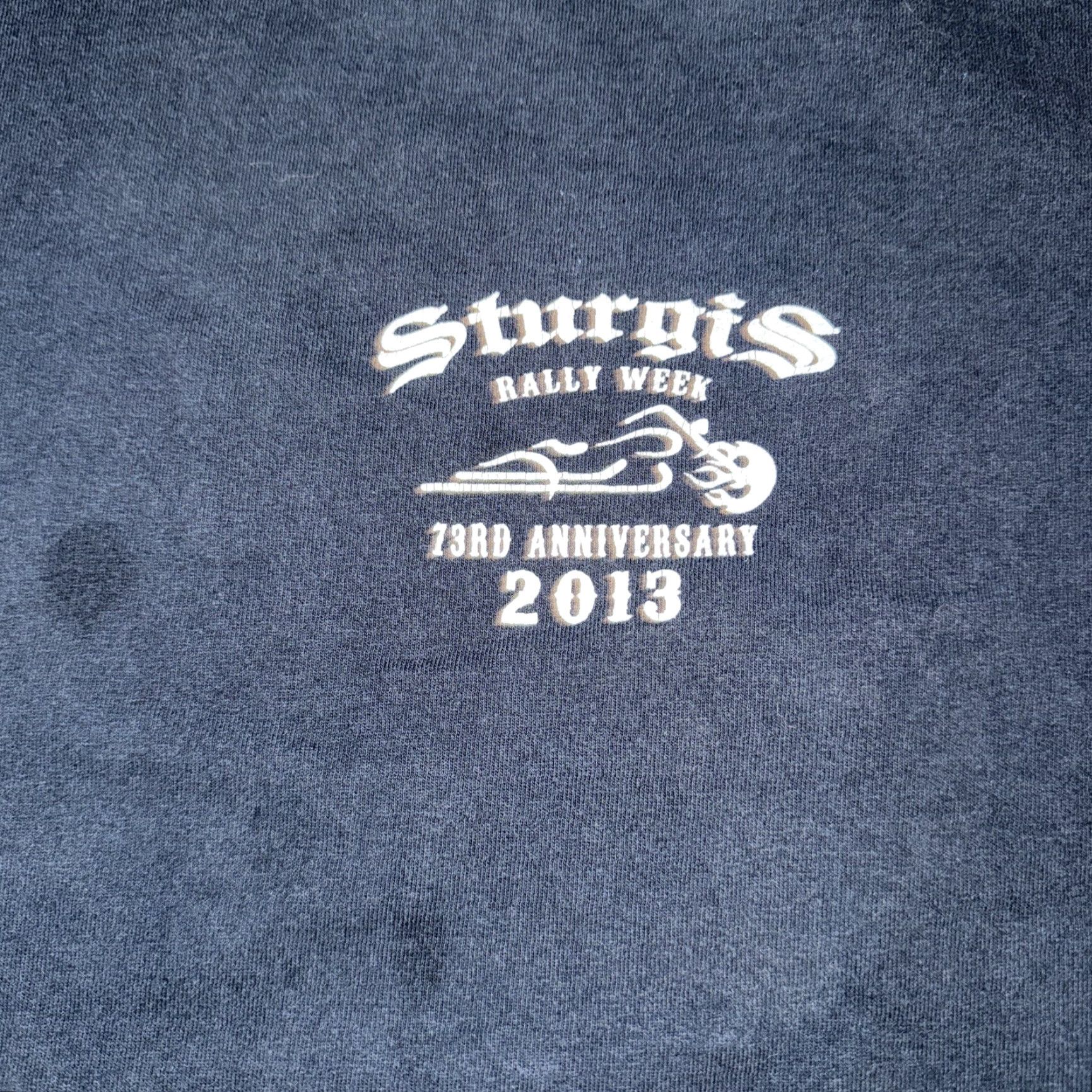 Vintage VINTAGE 2013 Sturgis South Dakota Rally T-Shirt Black XL Men T-Shirt 2013 Sturgis Rally Black XL Mens Size US XL / EU 56 / 4 - 4 Thumbnail