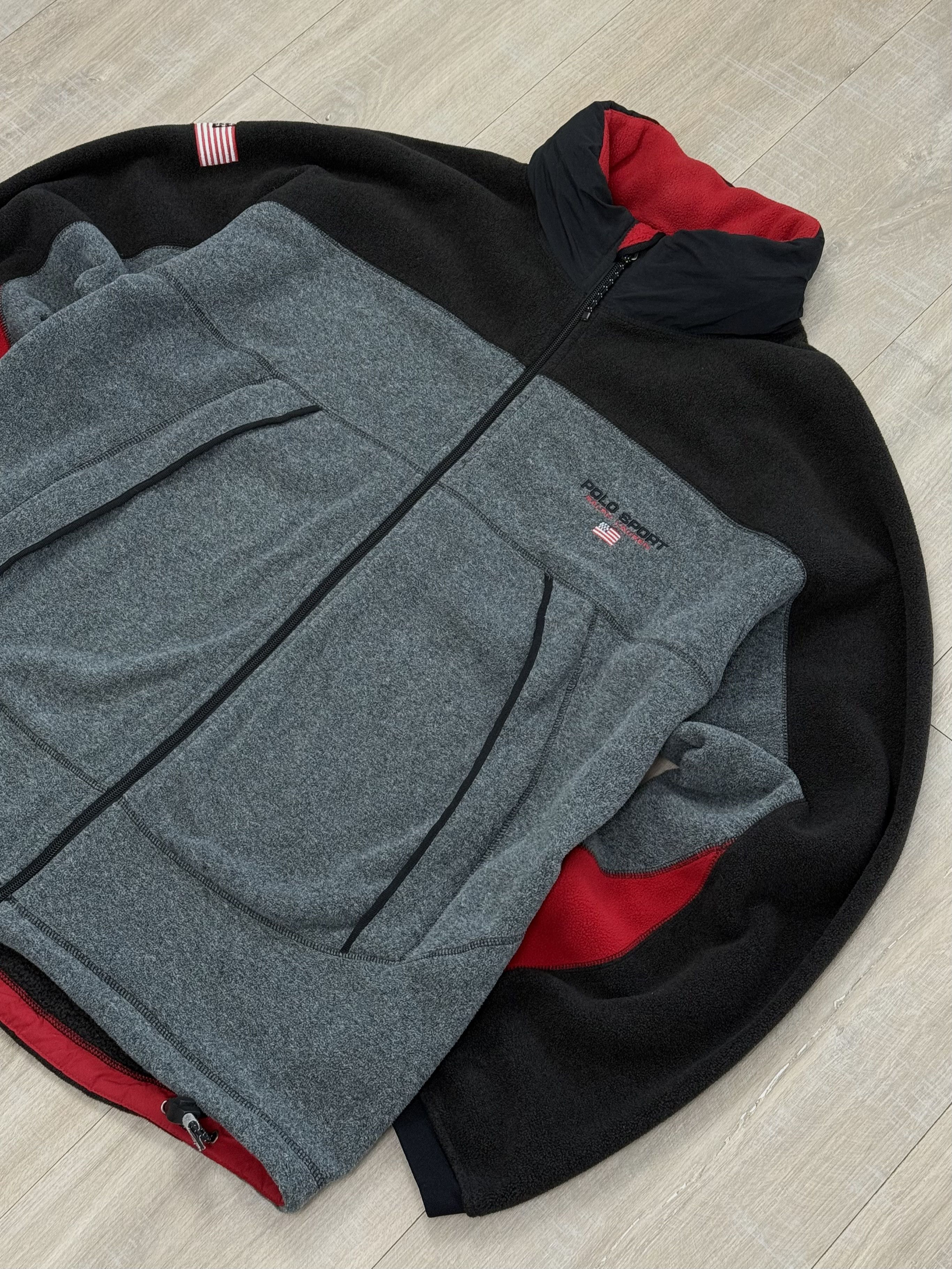 Polo Ralph Lauren Vintage Polo Sport Ralph Lauren Zip Polartec Flecce Jacket Size US XL / EU 56 / 4 - 4 Thumbnail