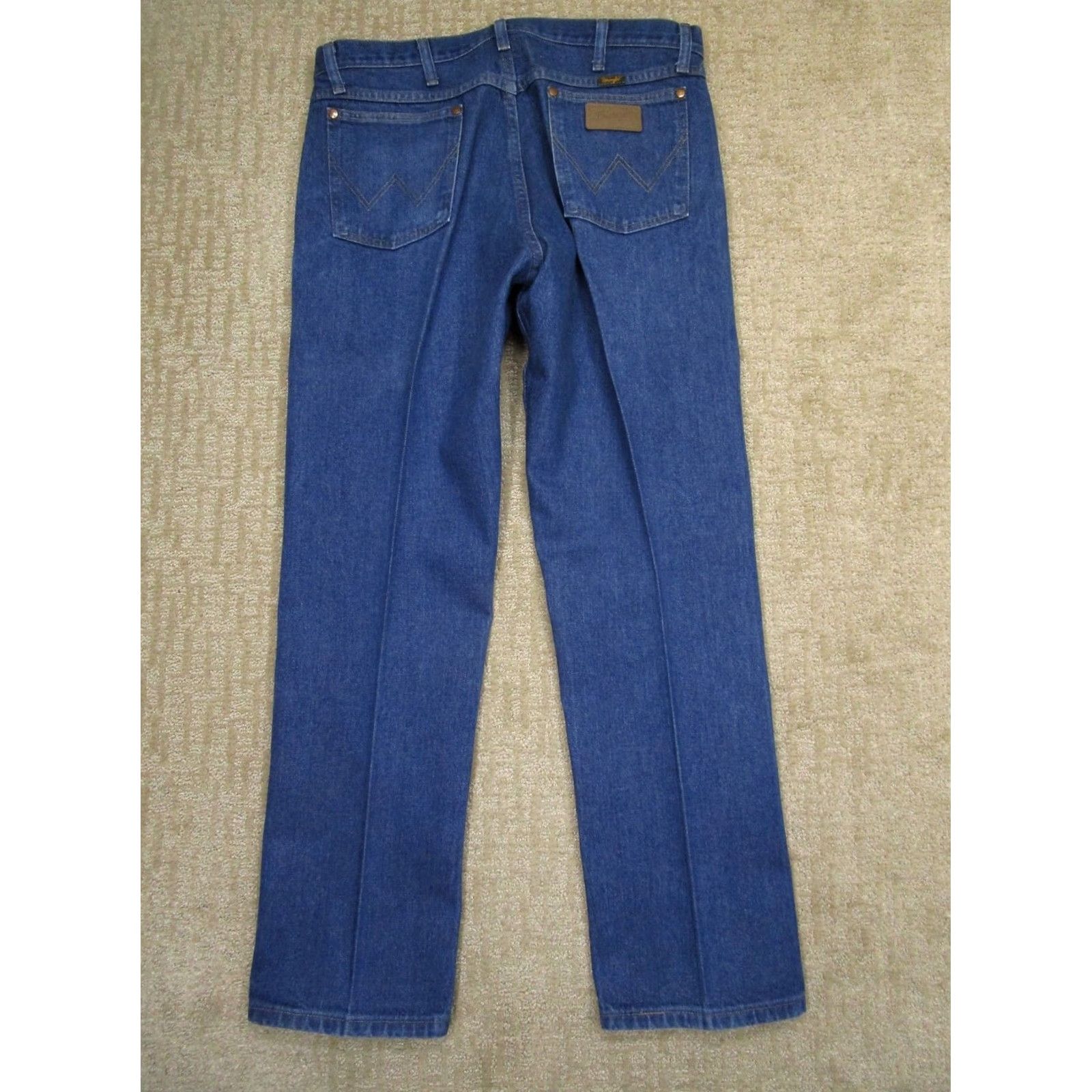 Wrangler Wrangler Jeans Men 38x31 Blue Cowboy Cut Original Fit Western Pants Dark Wash Jeans Regular Fit 5-Pocket Denim Cotton Wrangler 13MWZ Mens Size US 38 / EU 54 - 3 Thumbnail