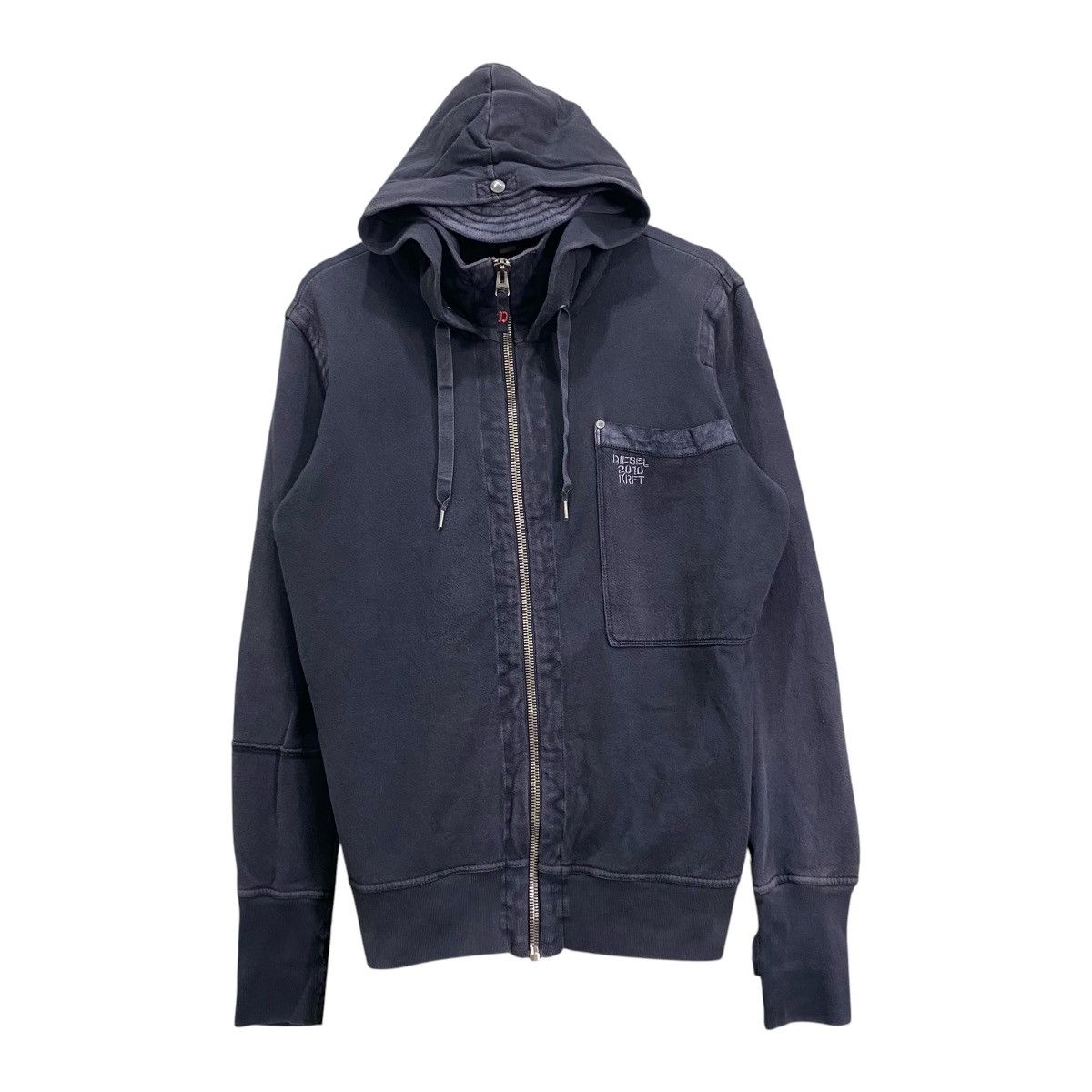 Diesel Archival Diesel 2010 IRFT Multi-Hooded Zip Up Hoodie - Grey Size US M / EU 48-50 / 2 - 1 Thumbnail