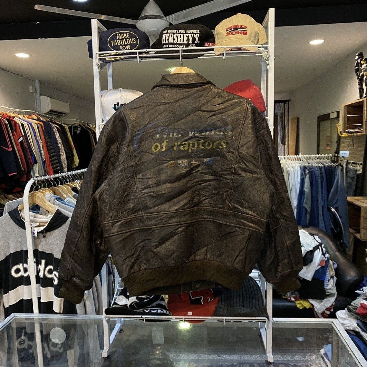 Bugle Boy Bugle Boy USA Type A-2 Flight Bomber Military Leather Jacket Size US L / EU 52-54 / 3 - 2 Thumbnail
