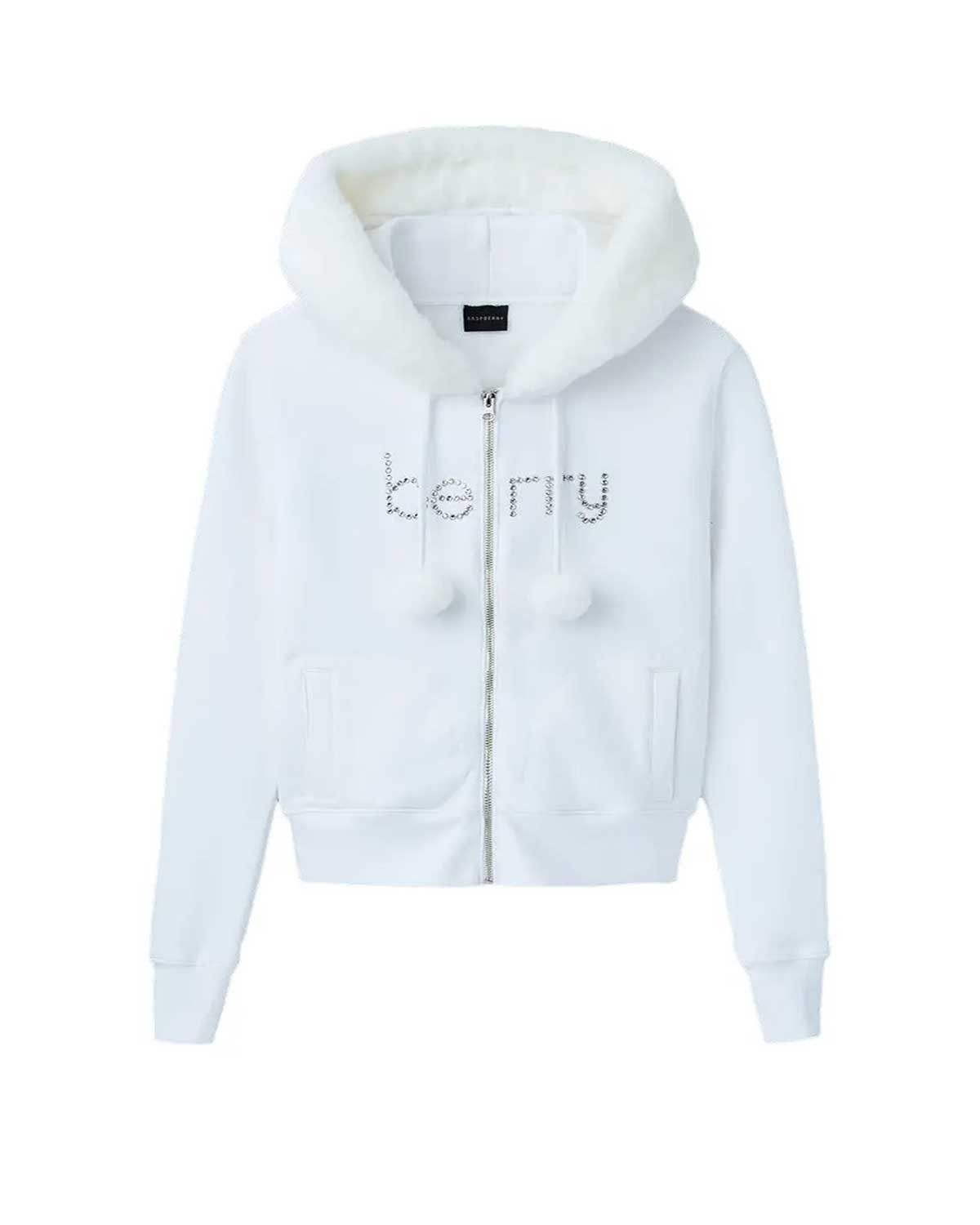 The GV Gallery GV Gallery Pom Pom Zip Up Hoodie White Size US L / EU 52-54 / 3 - 1 Thumbnail