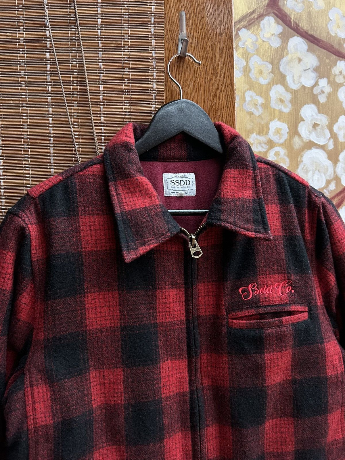 FUCT × Japanese Brand × SSDD FUCT SSDD F/W 2015 Red Buffalo Plaid Work Jacket Talon Zip Size US M / EU 48-50 / 2 - 3 Thumbnail