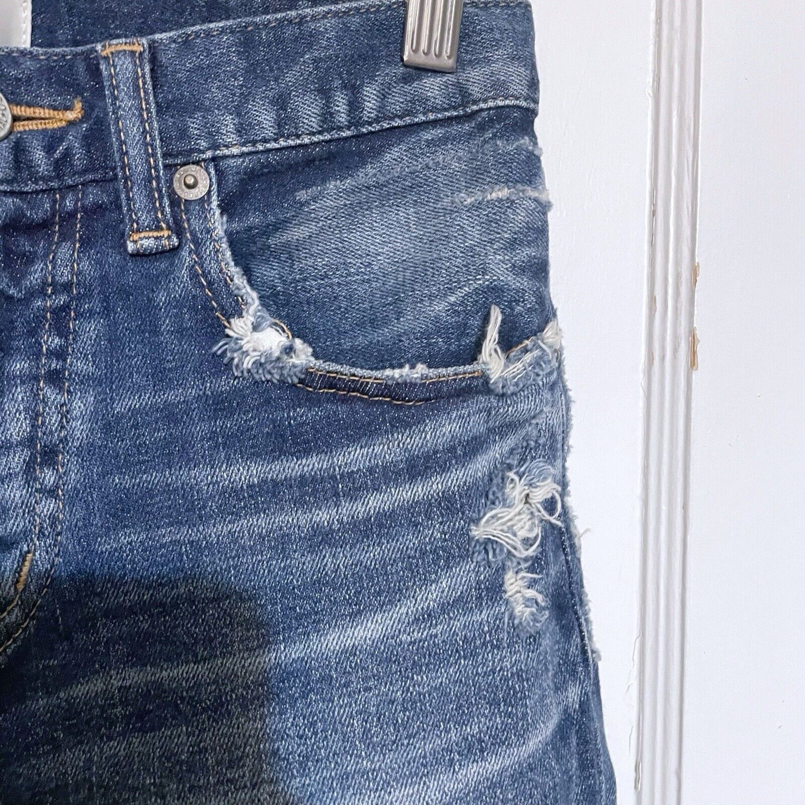 MOUSSY VINTAGE Ridgewood Cropped Skinny Jeans Blue Size 24