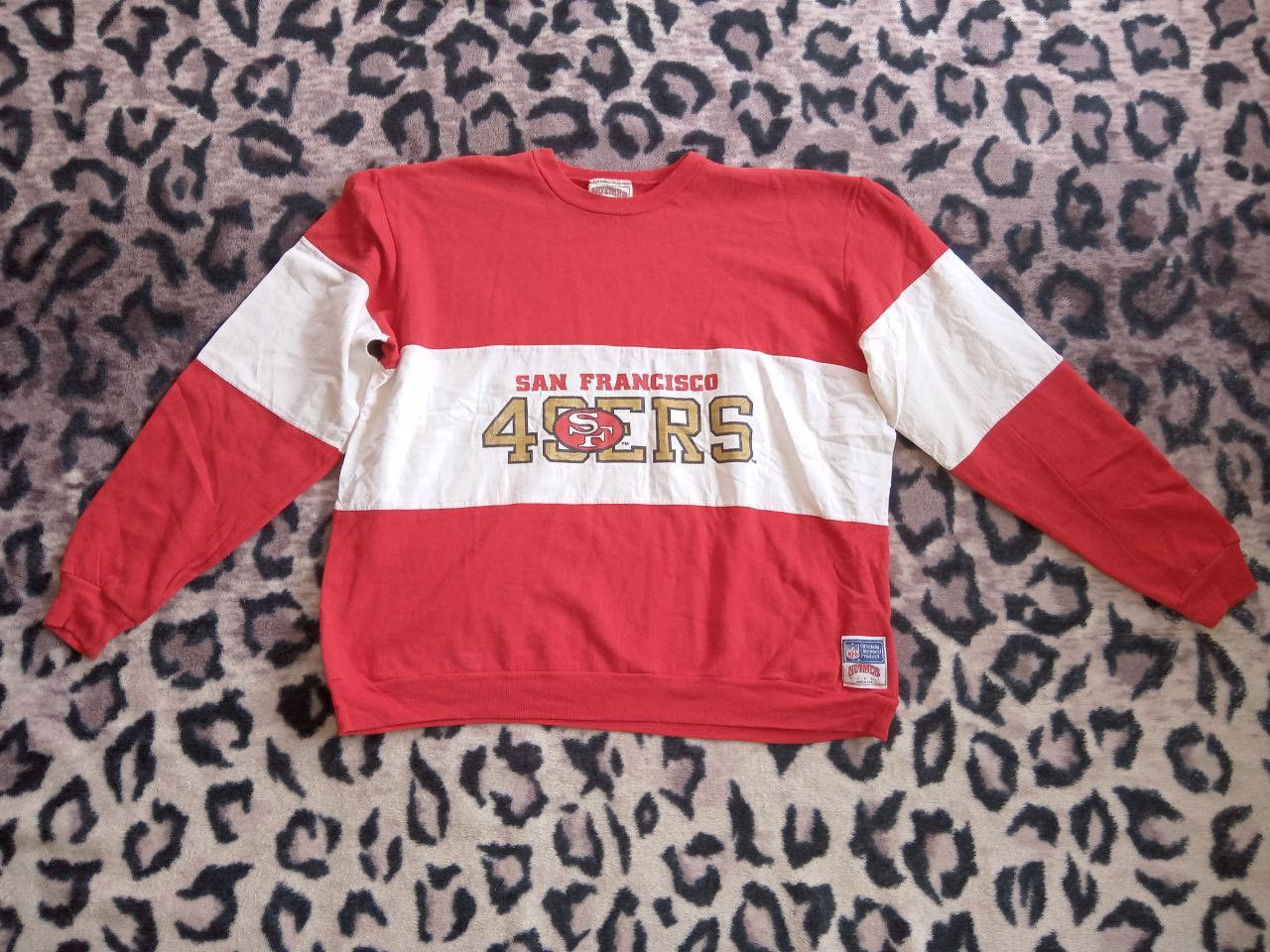 Nutmeg 49 Ers Vintage 80s Nutmeg Mills NFL Sweatshirt Size US XL / EU 56 / 4 - 1 Thumbnail