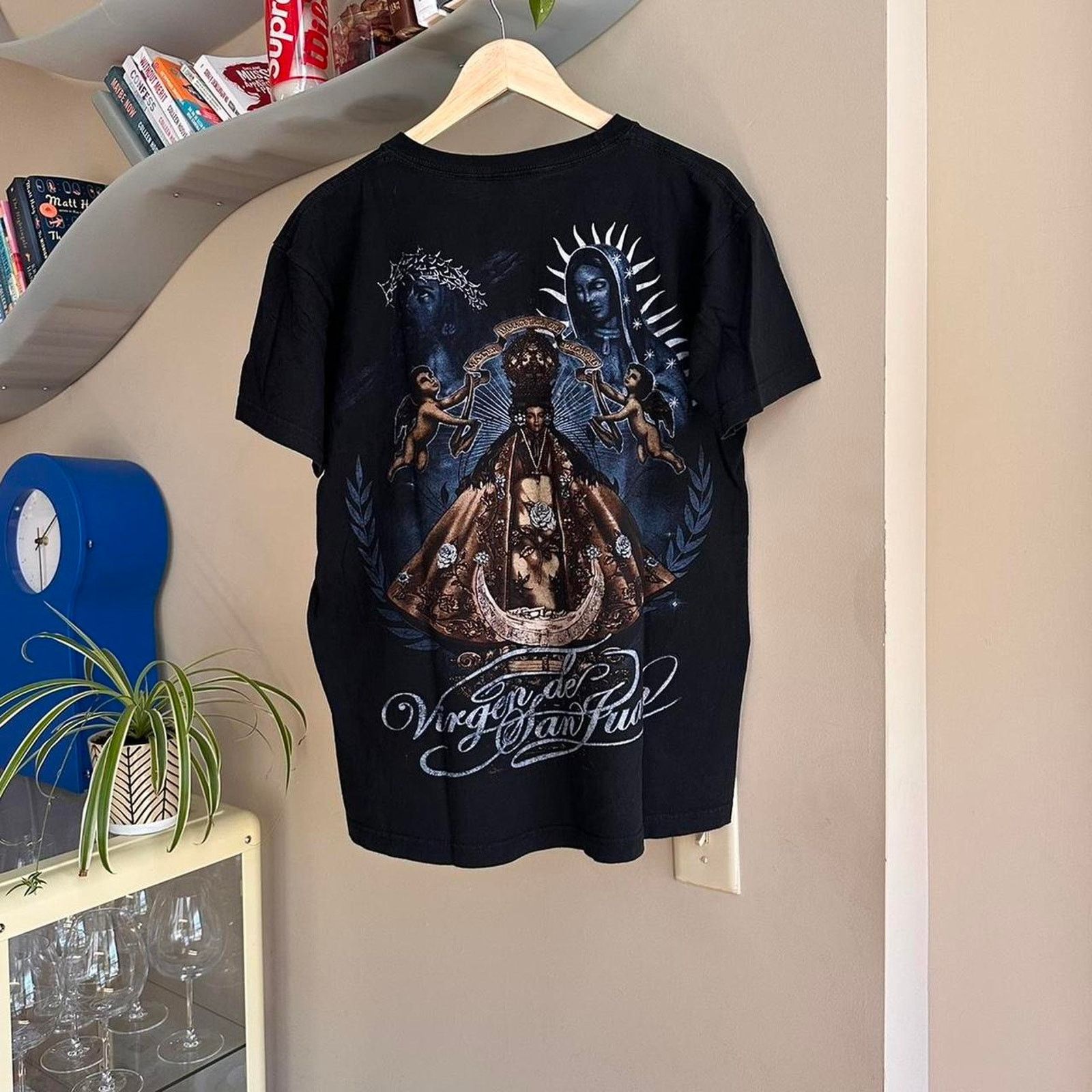God's Masterful Children × Vintage Vintage Virgin Mary Jesus Shirt Size US L / EU 52-54 / 3 - 4 Thumbnail