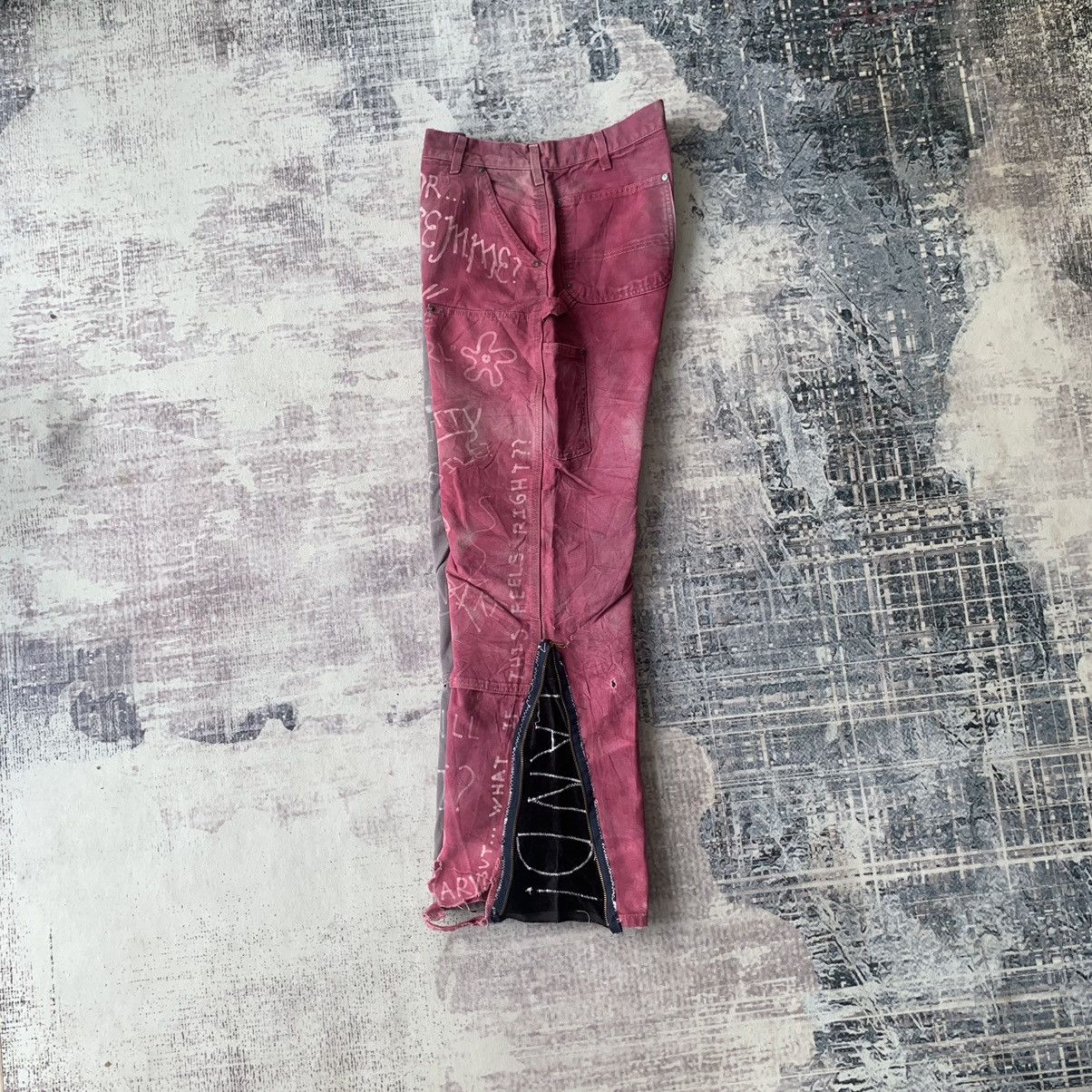 Carhartt Vintage Carhartt Double Knee Custom Flare Harley Quinn Vibe Size US 34 / EU 50 - 7 Thumbnail