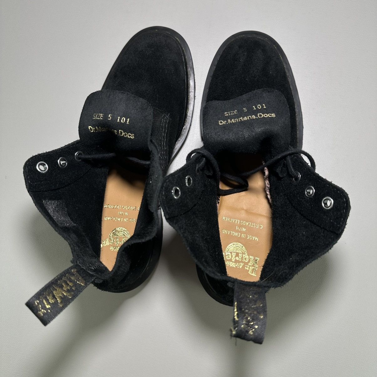 Dr. Martens Dr. Martens 101 Made in England Suede Ankle Boots in black Size US 7.5 / IT 37.5 - 8 Thumbnail