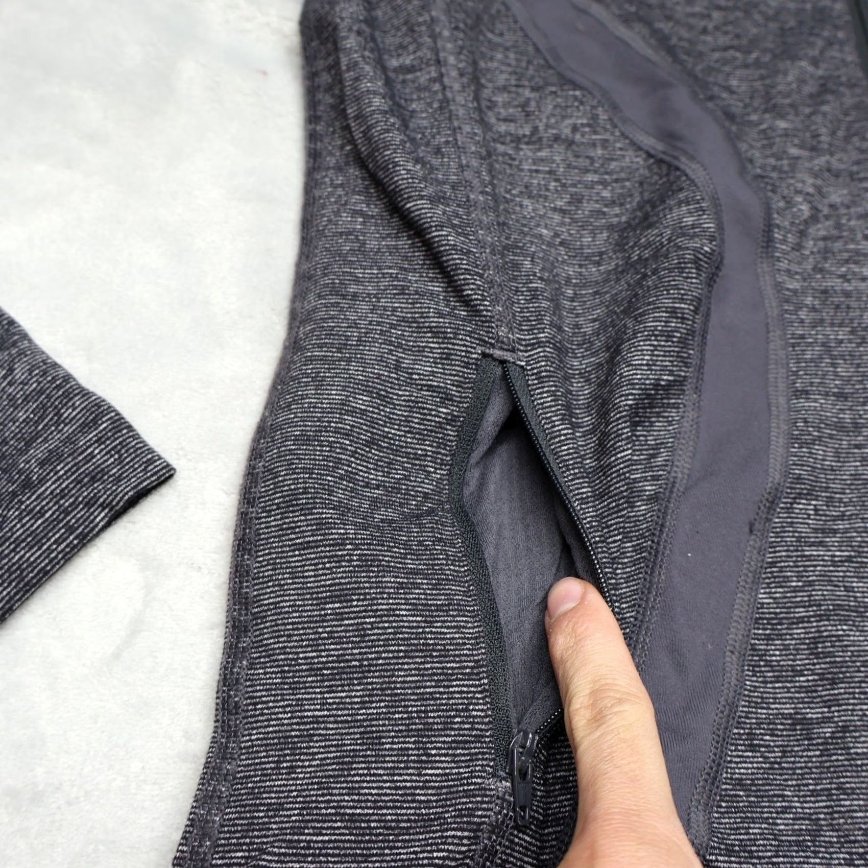 Lululemon Lululemon Jacket Women Gray Heathered In Stride Full Zip Athletic Training Gym 8 Size M / US 6-8 / IT 42-44 - 3 Thumbnail