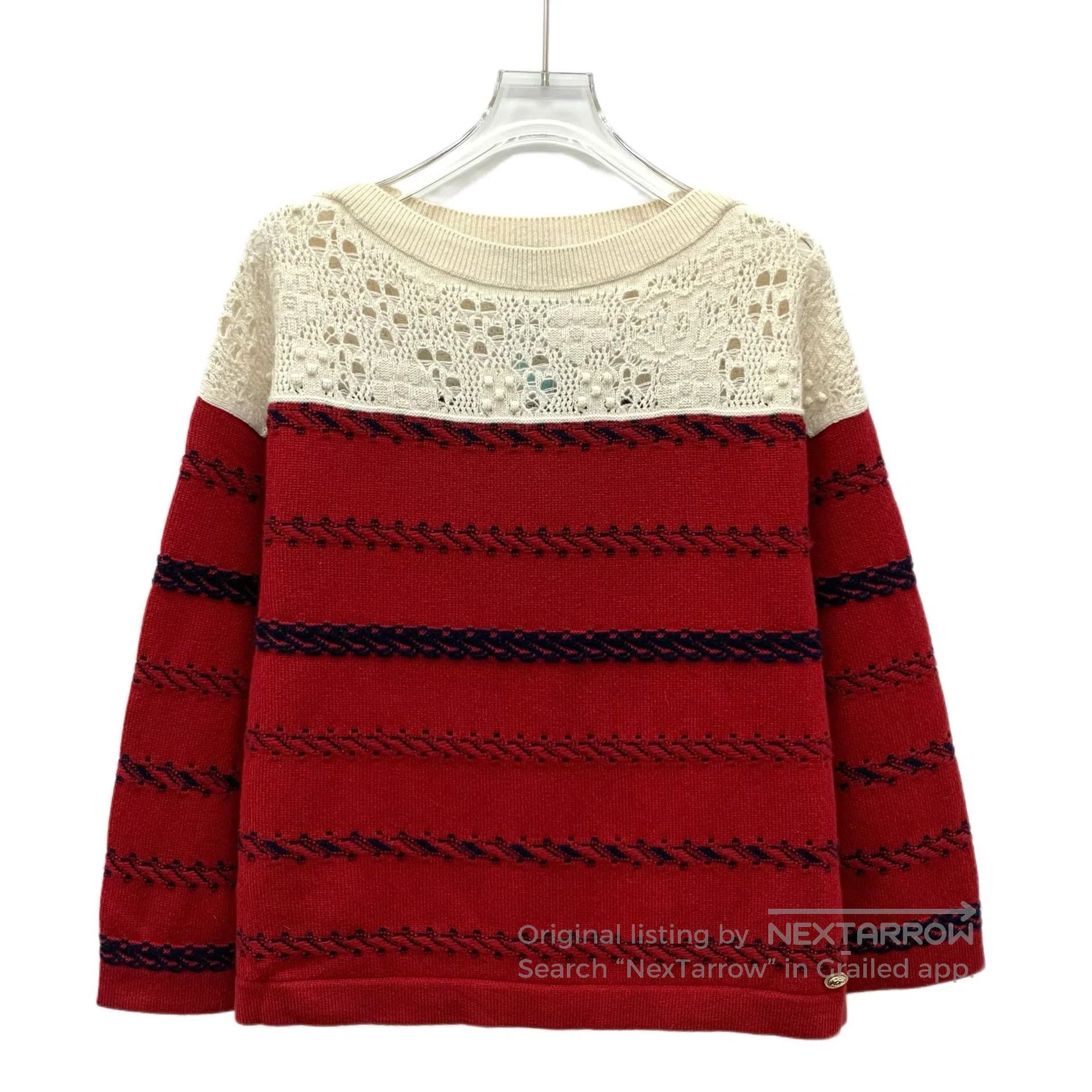 Chanel Chanel Multicolor Stripe Jacquard Cashmere Crew Neck Long- Size XXS / US 00 / IT 34 - 1 Thumbnail