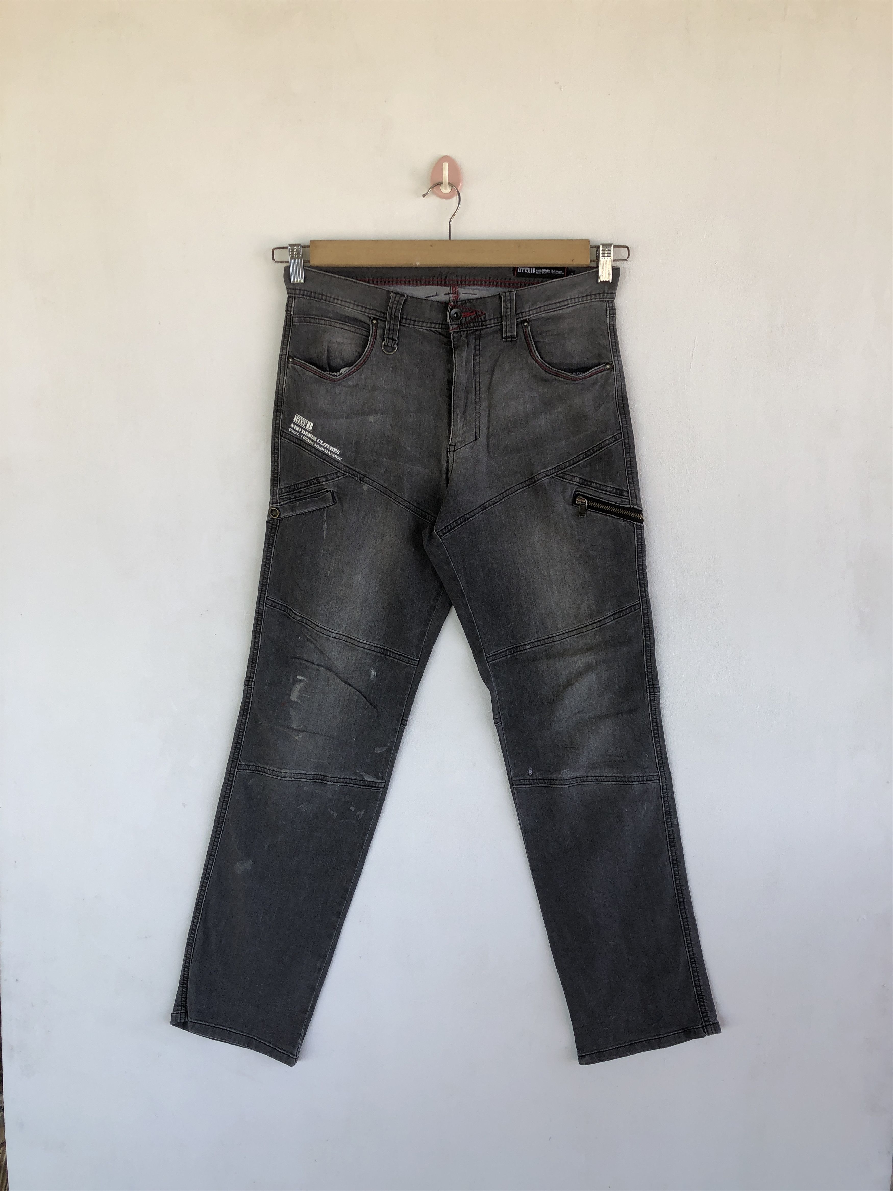 Japanese Brand Blue B Motorcycle Cargo Pants Multipockets Utility Trousers Size US 30 / EU 46 - 1 Thumbnail