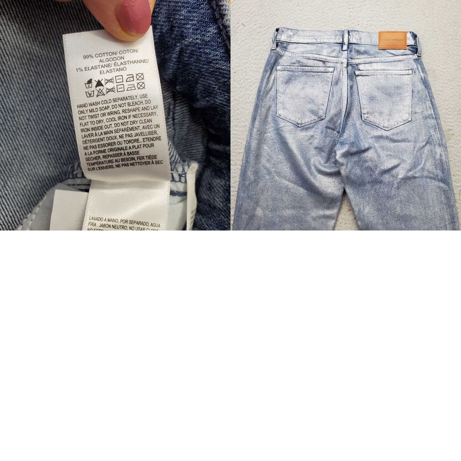 Lucky Brand Lucky Brand Jeans Womens 6/28 Denim High Rise 5-Pocket Design Straight Leg Jeans Size 28" / US 6 / IT 42 - 8 Thumbnail