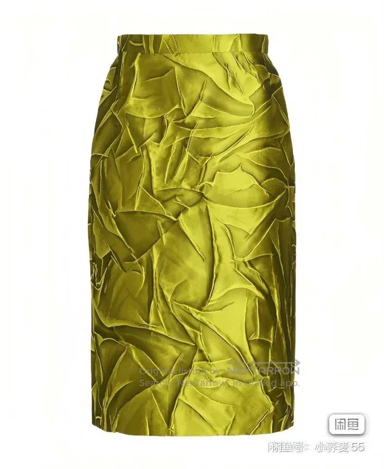 Dries Van Noten Dries Van Noten Metal pleated printed dress Size 22" - 1 Thumbnail