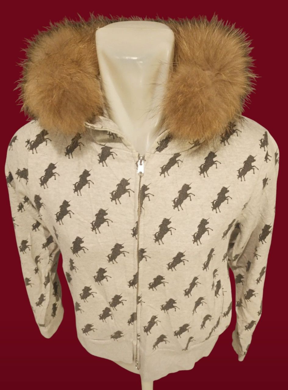 Japanese Brand Rodeo Crowns Fur Zip Hoodie Long Sleeve Size US L / EU 52-54 / 3 - 19 Thumbnail