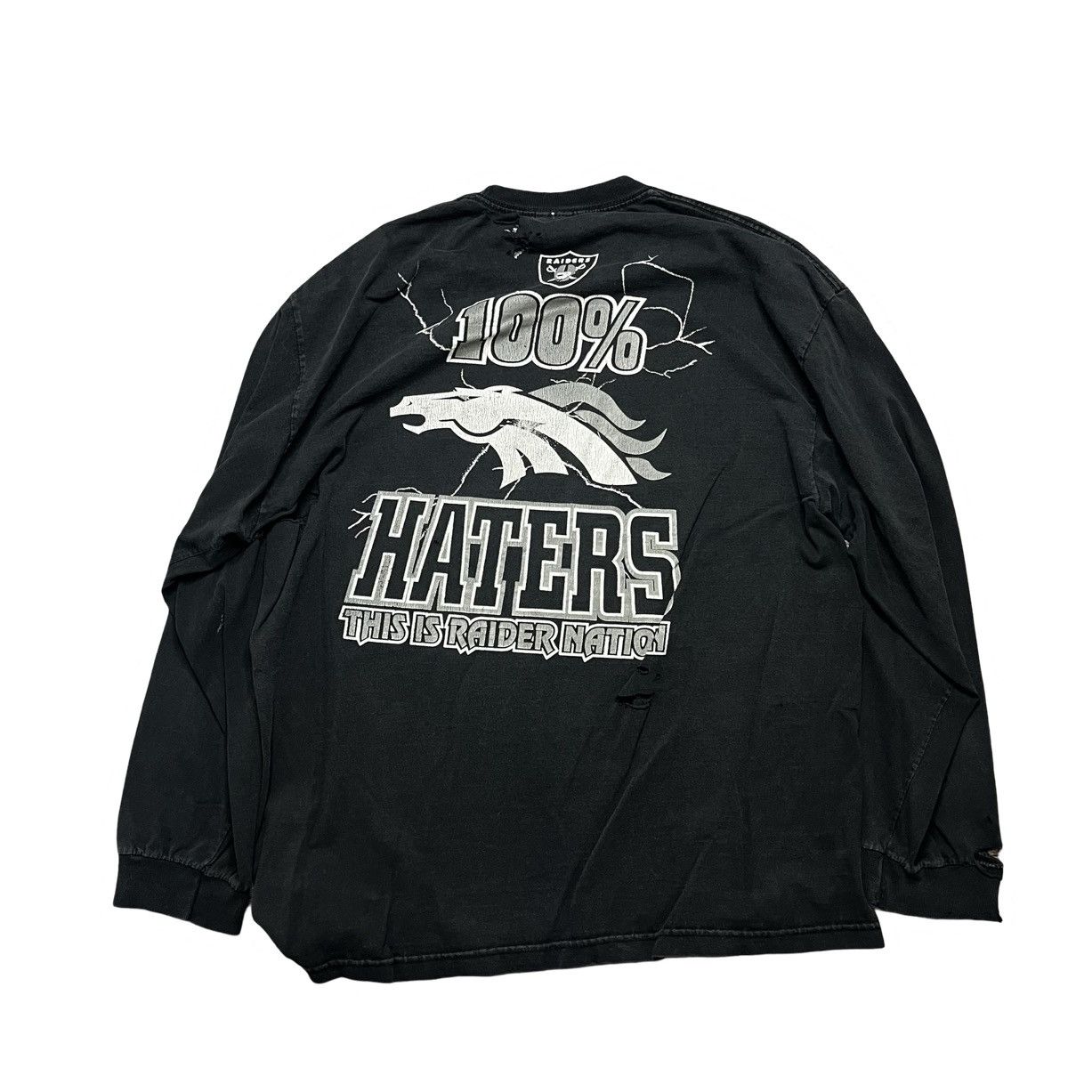 Vintage early 2000s raiders espn football nfl tshirt Size US XL / EU 56 / 4 - 2 Thumbnail