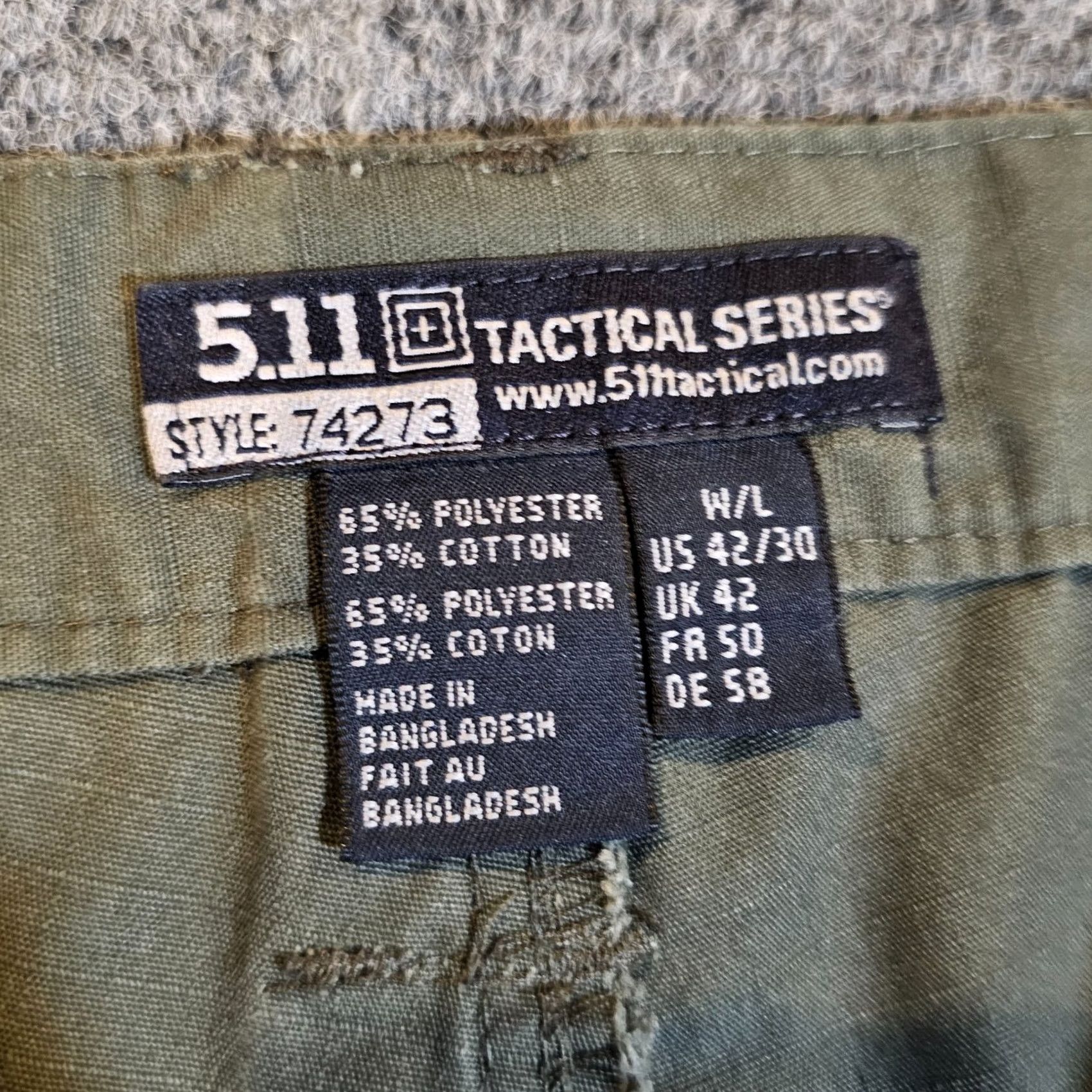Vintage 5.11 Tactical Pants Mens 42x30 Green Cargo PDU Ripstop Utility Pockets Workwear Cargo Pants Mens Green 5.11 Tactical Size US 42 / EU 58 - 4 Thumbnail