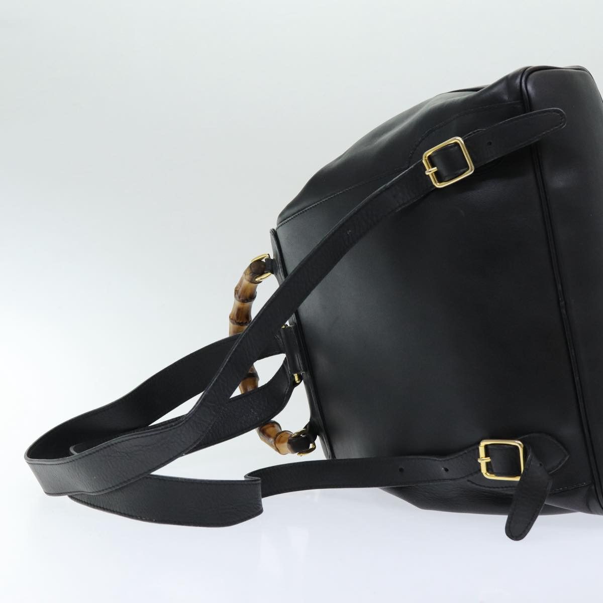 Gucci GUCCI Bamboo Backpack Leather Black Size ONE SIZE - 8 Thumbnail