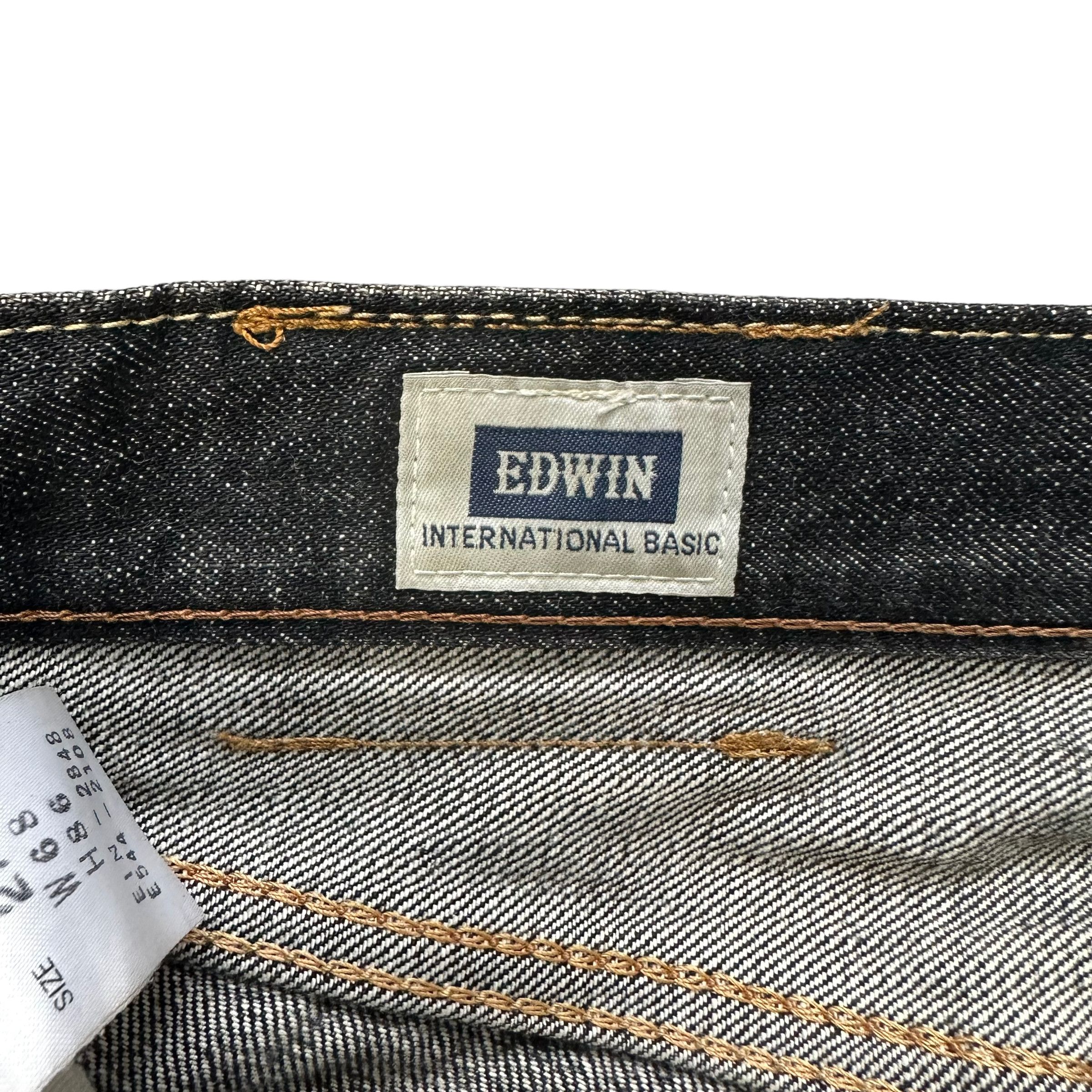 Edwin TRASHED🔥 VINTAGE EDWIN DISTRESSED JEANS #7627-158 Size US 27 - 9 Thumbnail