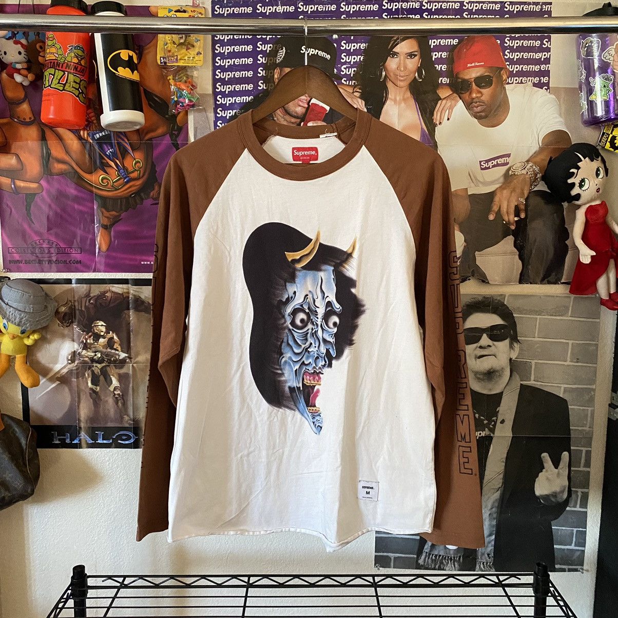 Streetwear × Supreme × Vintage Supreme T-Shirt Demon Raglan