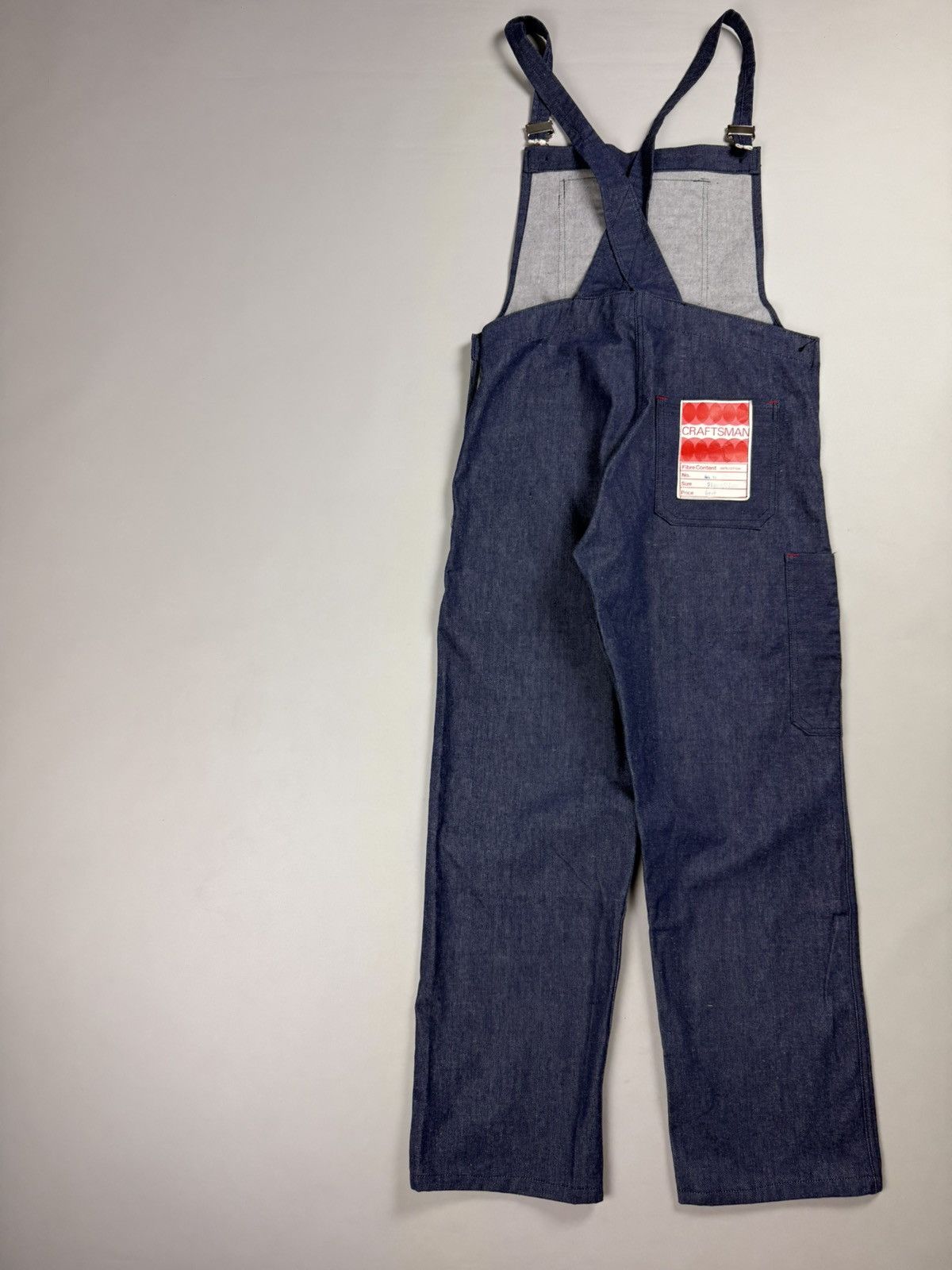 Craftsman × Vintage Deadstock VTG Craftsman Workwear Sanfor Shrunk Overalls Bib Size US 36 / EU 52 - 18 Thumbnail