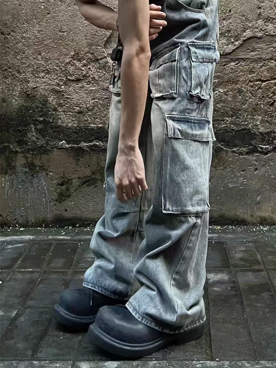 Japanese Brand × Jean Heavyweight Vintage Multi-Pocket Workwear Jeans Size US 34 / EU 50 - 2 Thumbnail