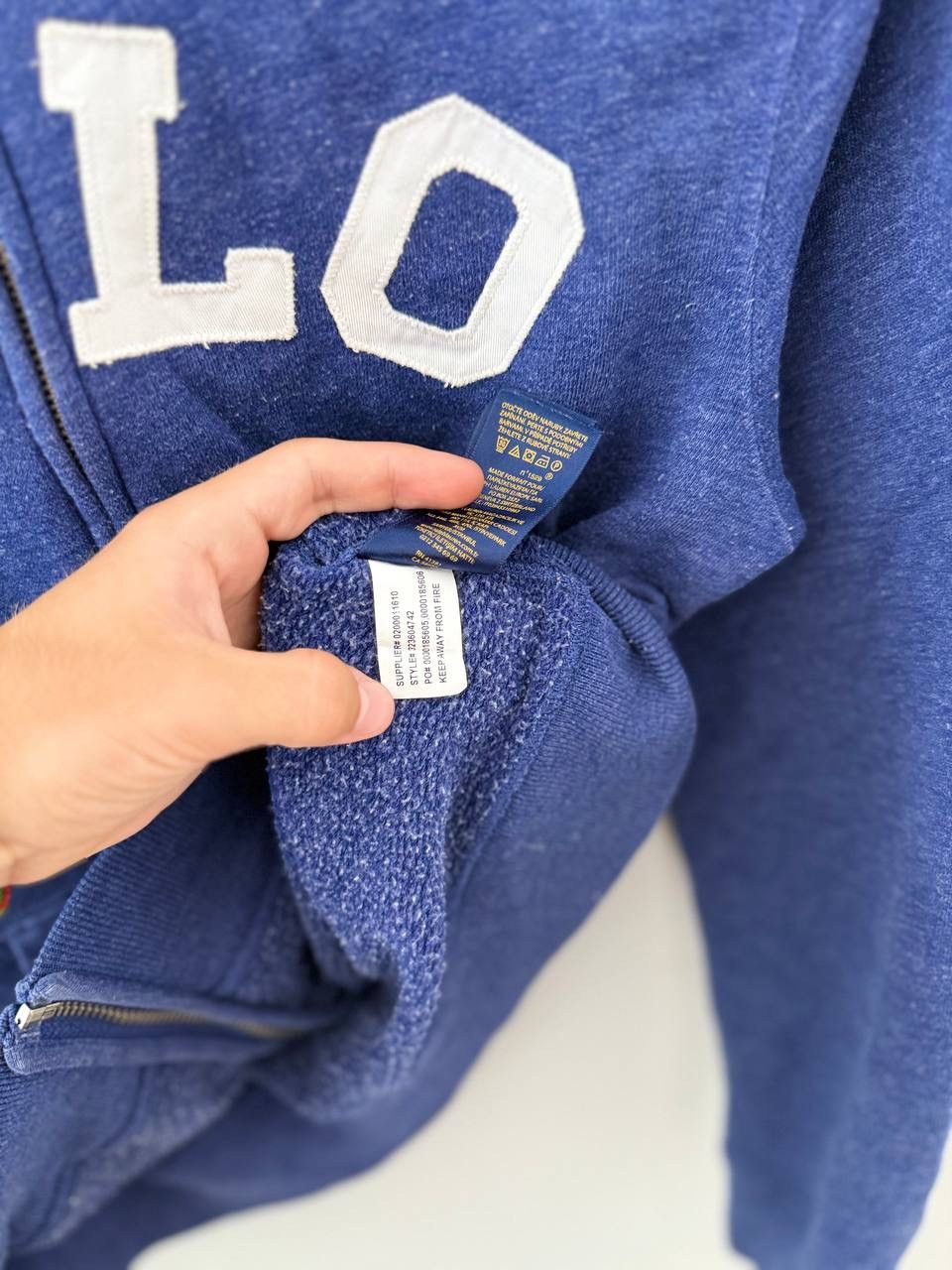 Polo Ralph Lauren Y2K Polo Ralph Lauren Big Logo Zip Up Hoodie Size L / US 10 / IT 46 - 7 Thumbnail