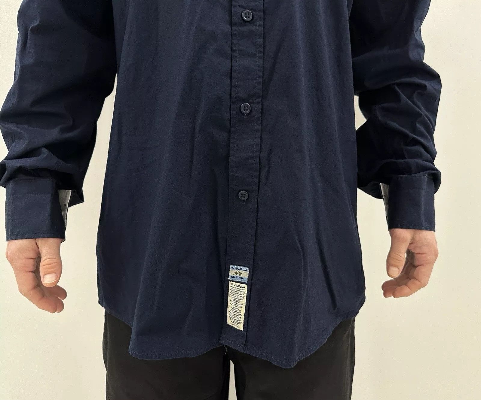 La Martina La Martina x Porsche Mens Shirt Navy Blue size XXXL Size US XXL / EU 58 / 5 - 9 Thumbnail