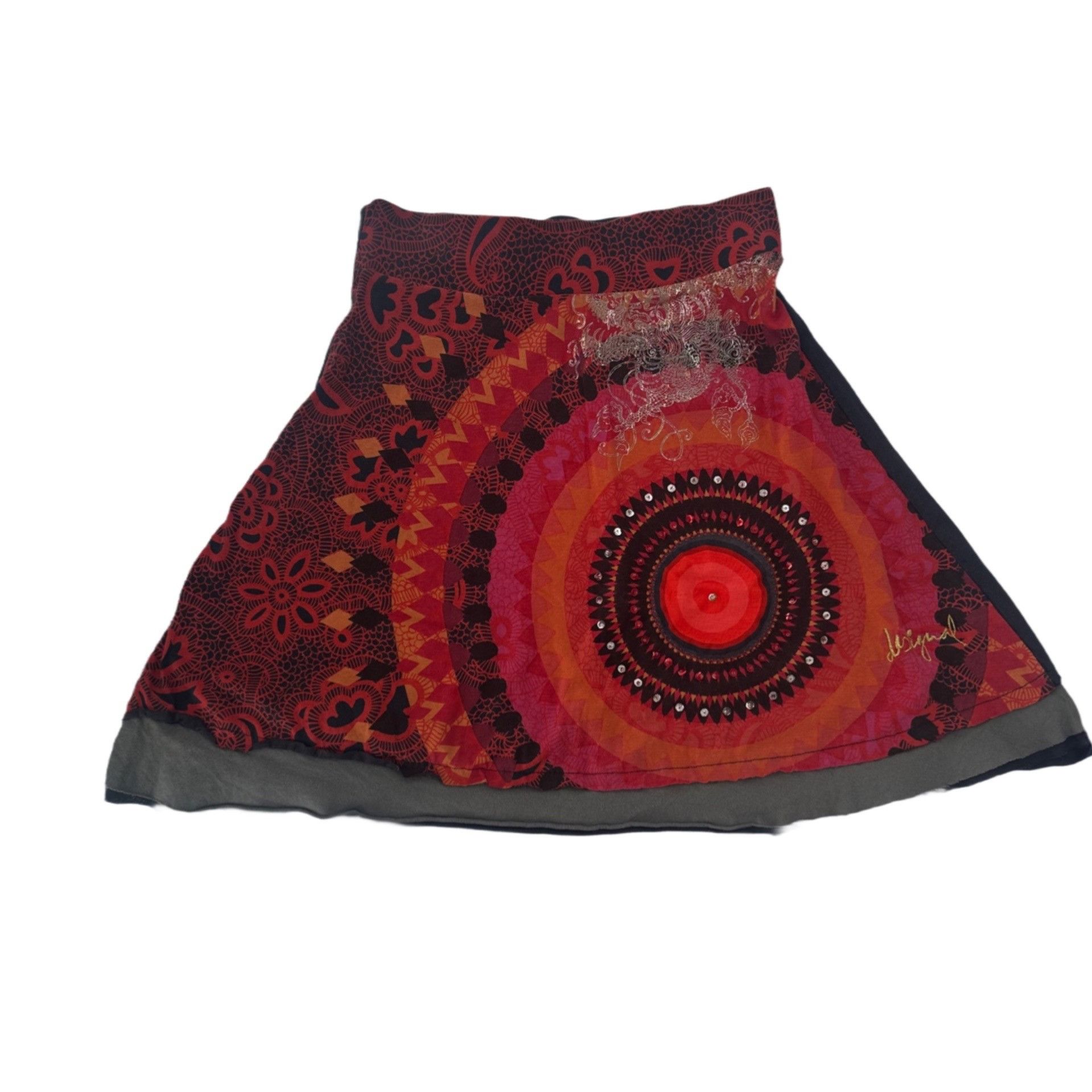 Desigual Desigual Multicolored A-line Skirt Mandala Print Size M Size 36" / US 14 / IT 50 - 3 Thumbnail