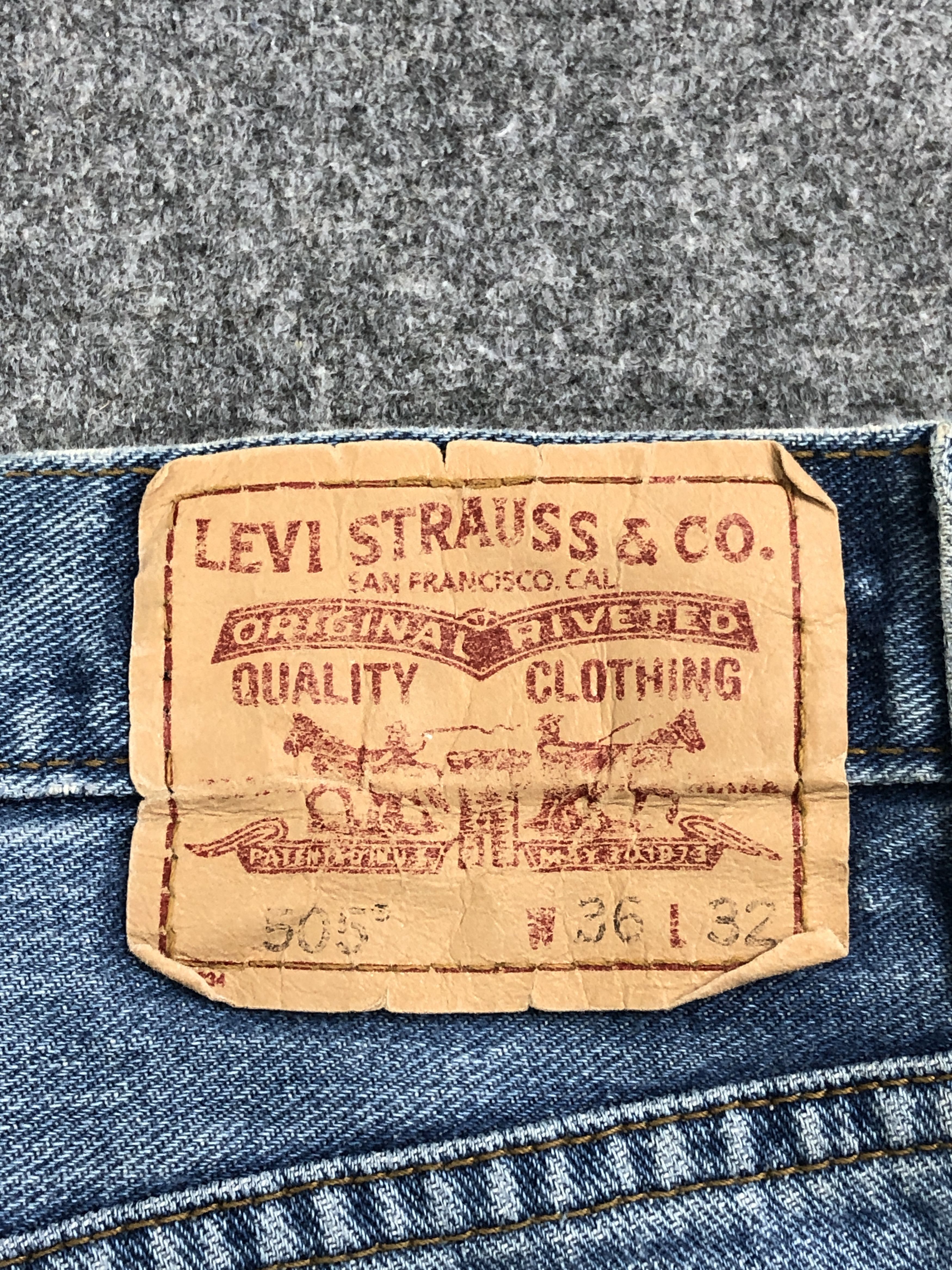 Levi's × Vintage Vintage Levis 505 Faded Blue Jeans DP2475 Size US 34 / EU 50 - 5 Thumbnail