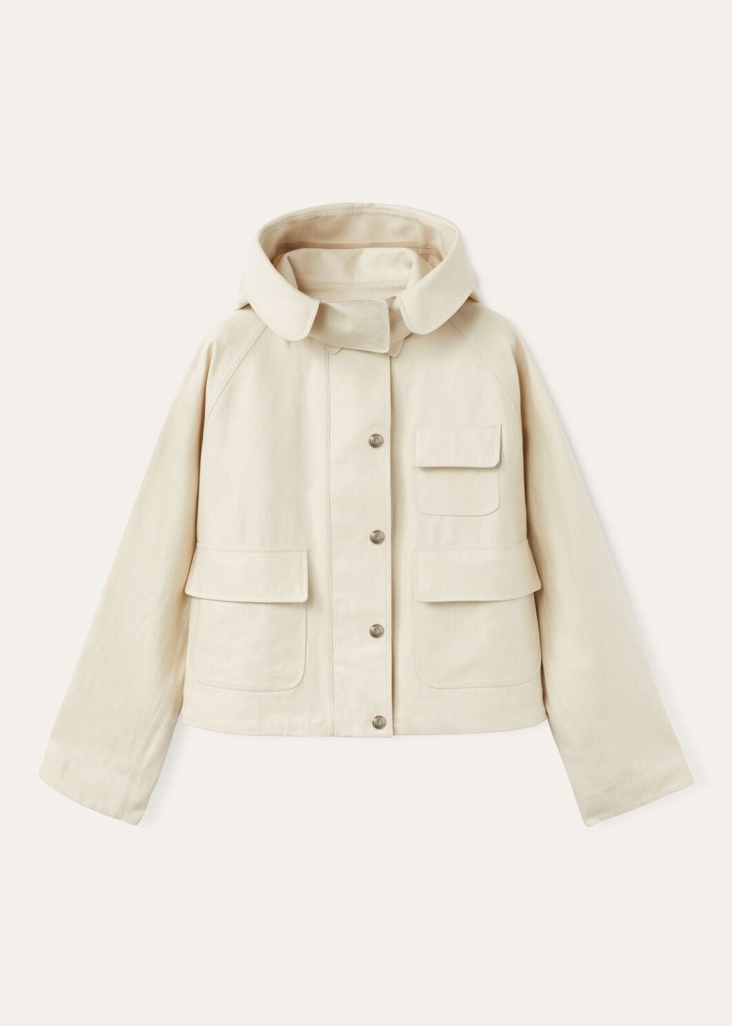 Loro Piana o1srvl11e0825 FAO3730 Lukas Blouson Jacket in Ivory Size L / US 10 / IT 46 - 1 Thumbnail