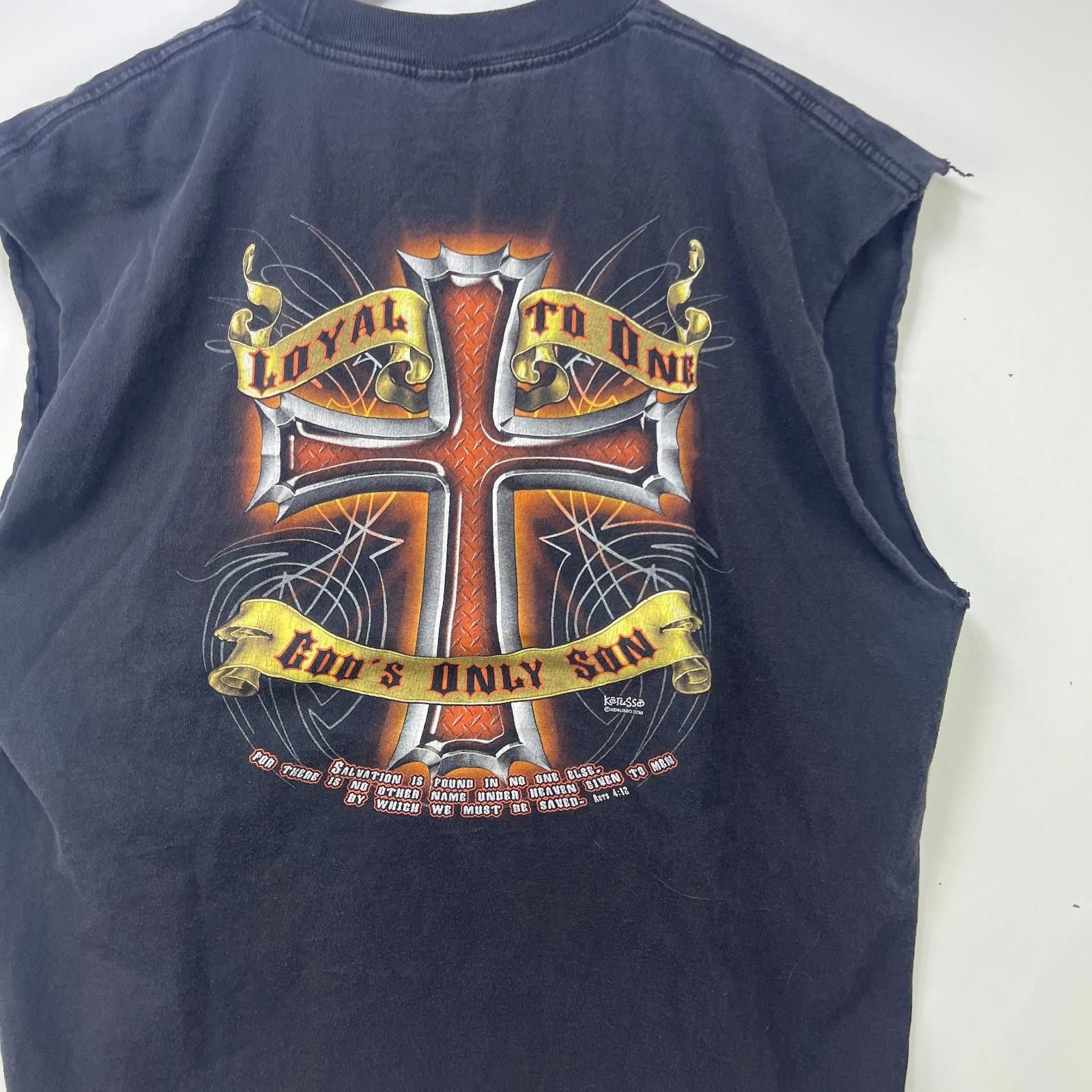 Vintage Vintage Y2K Cross Jesus Bible Sleeveless God Shirt XL Size US XL / EU 56 / 4 - 2 Thumbnail